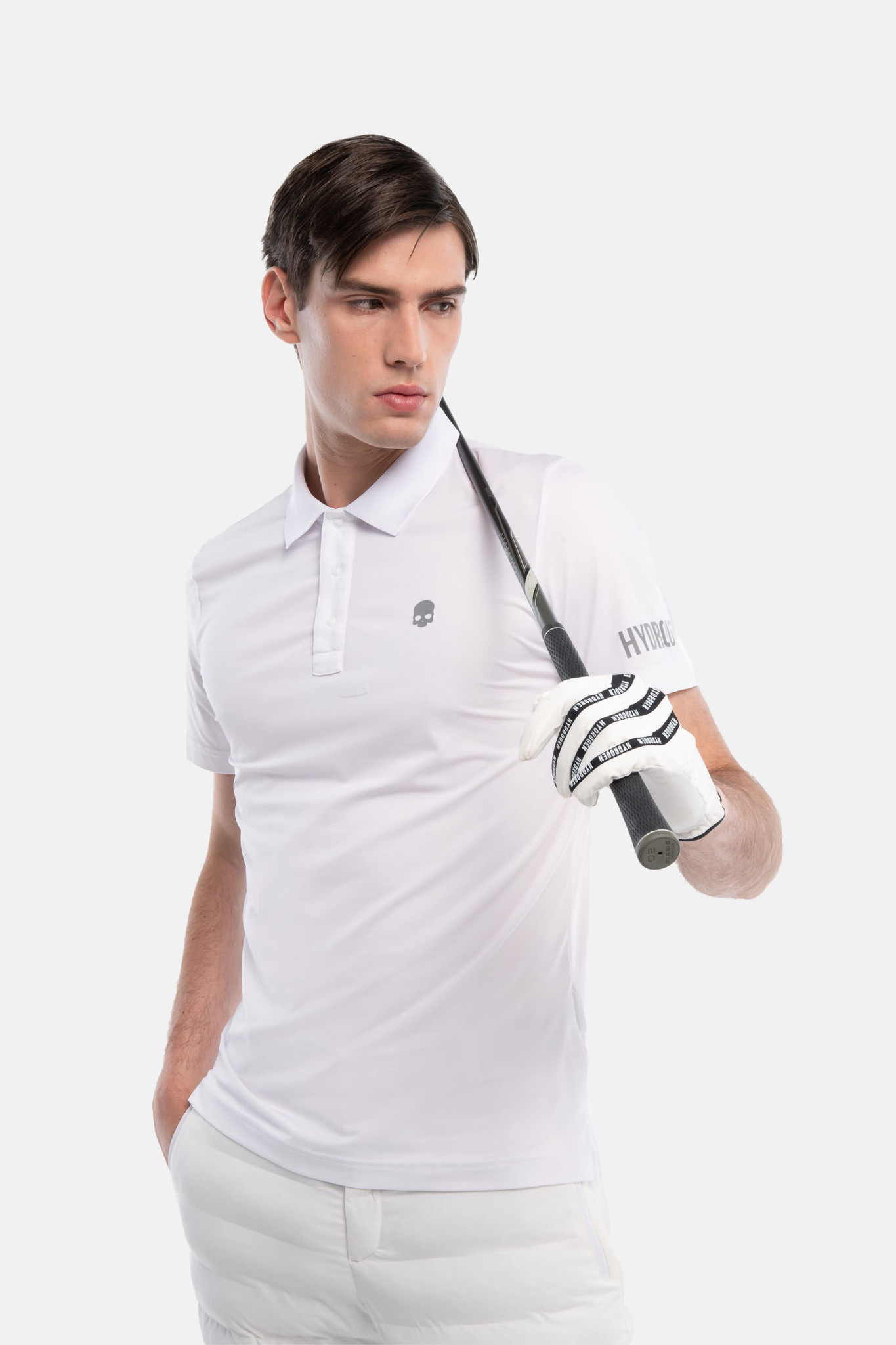 Мужское поло HYDROGEN BASIC GOLF POLO (G00710), черный