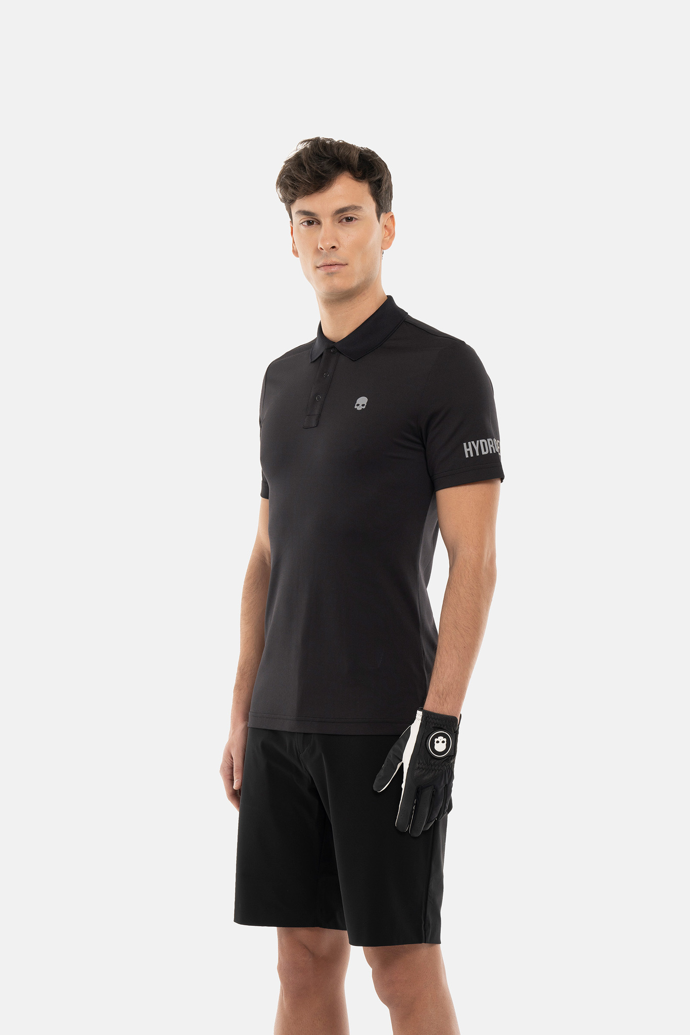 Мужское поло HYDROGEN BASIC GOLF POLO (G00710), черный