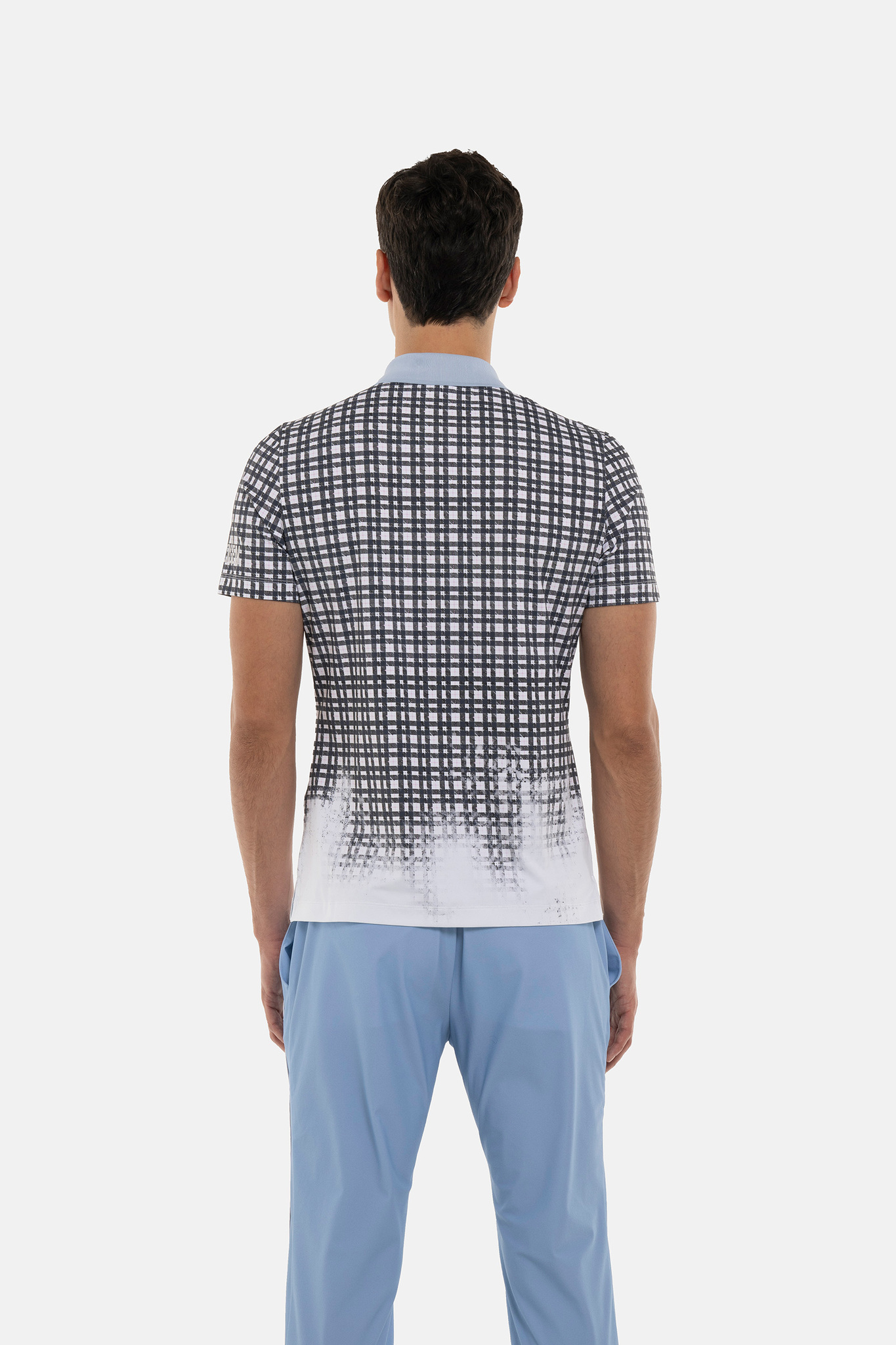 Мужское поло HYDROGEN PAINTED TARTAN TECH POLO TARTAN (GL0003), белый