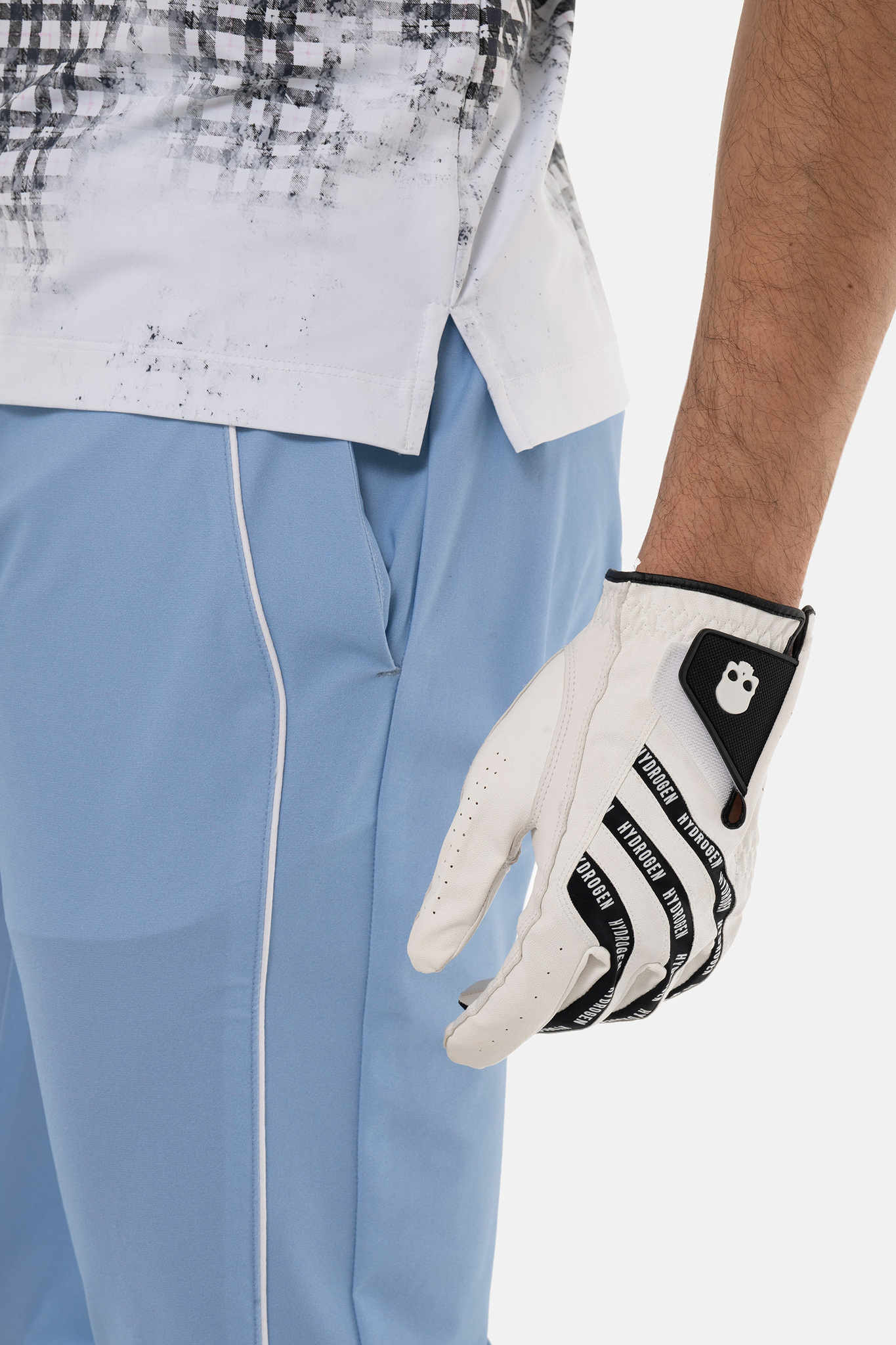 Мужское поло HYDROGEN PAINTED TARTAN TECH POLO TARTAN (GL0003), белый