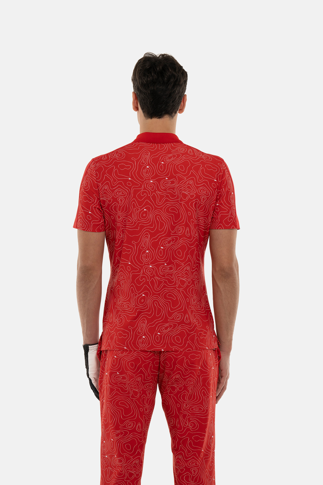 Мужское поло HYDROGEN GOLF FIELDS TECH POLO (GL0007), красный