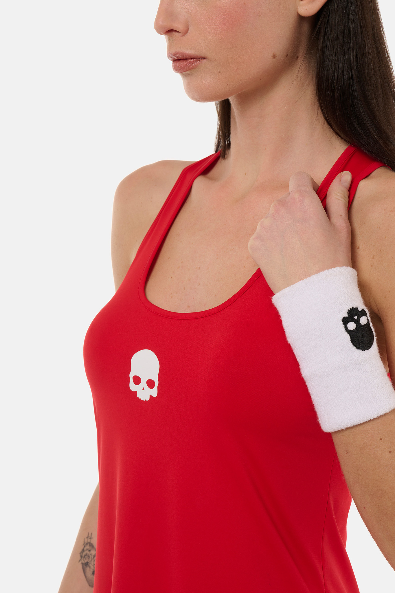 Теннисное платье Hydrogen SPORT STRIPES TECH DRESS (TD1003), красный