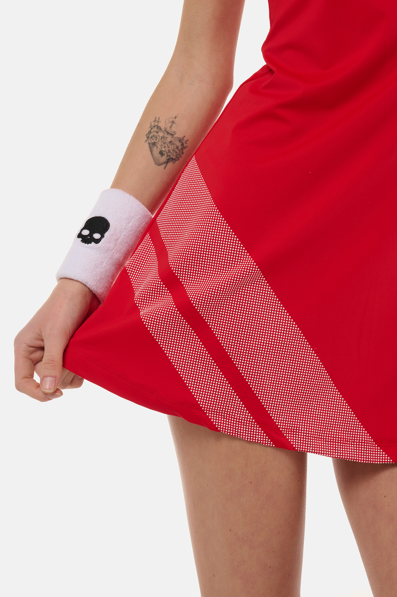 Теннисное платье Hydrogen SPORT STRIPES TECH DRESS (TD1003), красный