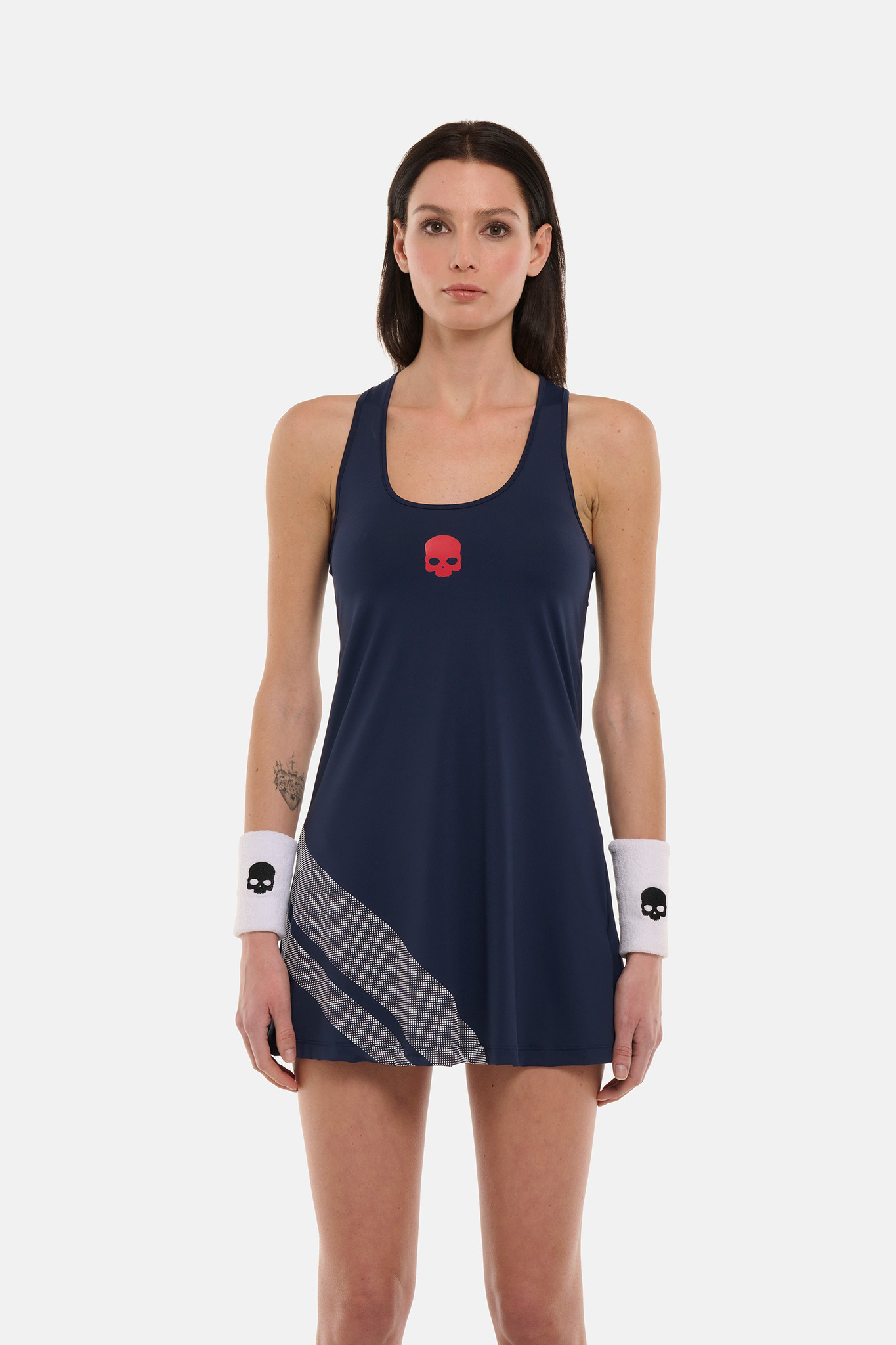 Теннисное платье Hydrogen SPORT STRIPES TECH DRESS (TD1003), красный