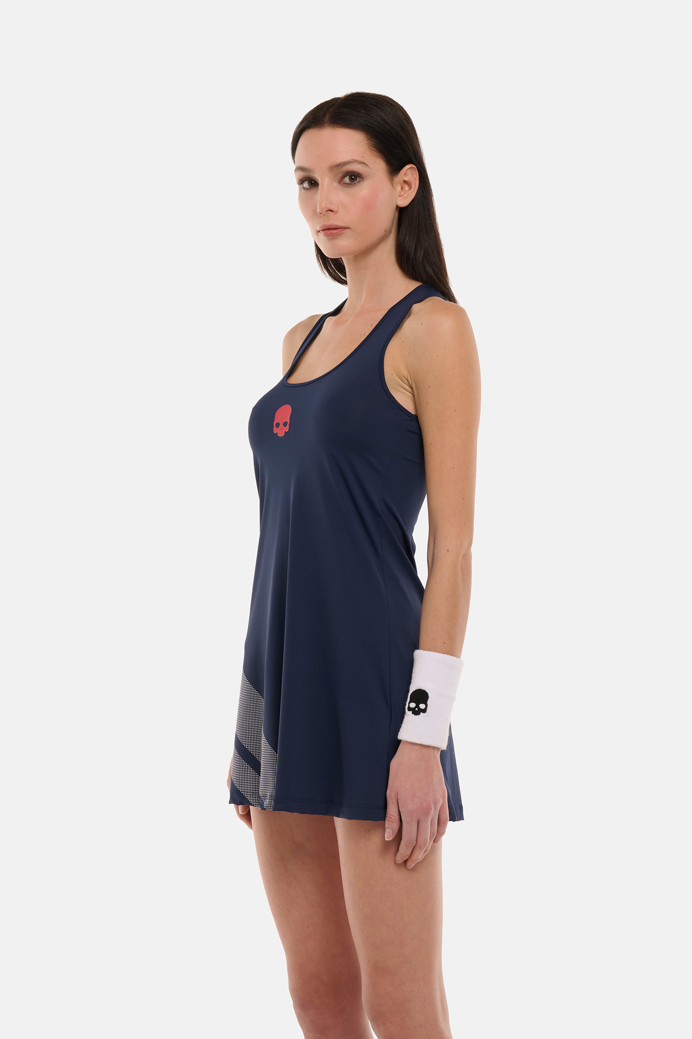 Теннисное платье Hydrogen SPORT STRIPES TECH DRESS (TD1003), красный