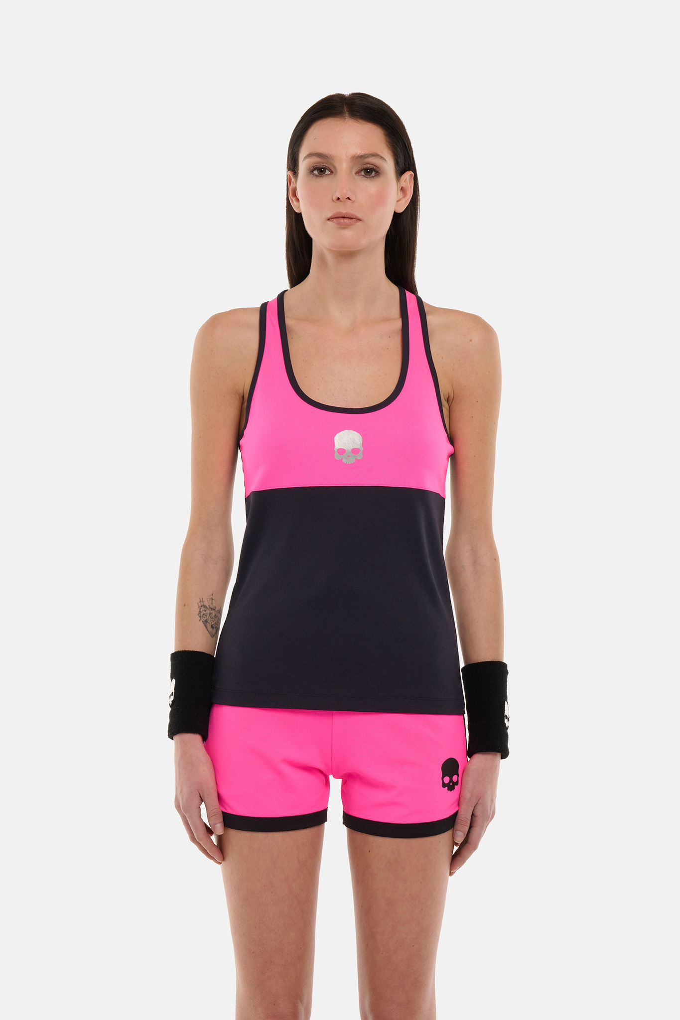 Женская майка Hydrogen BLOCK COLOR TECH (TK1002), неоновый