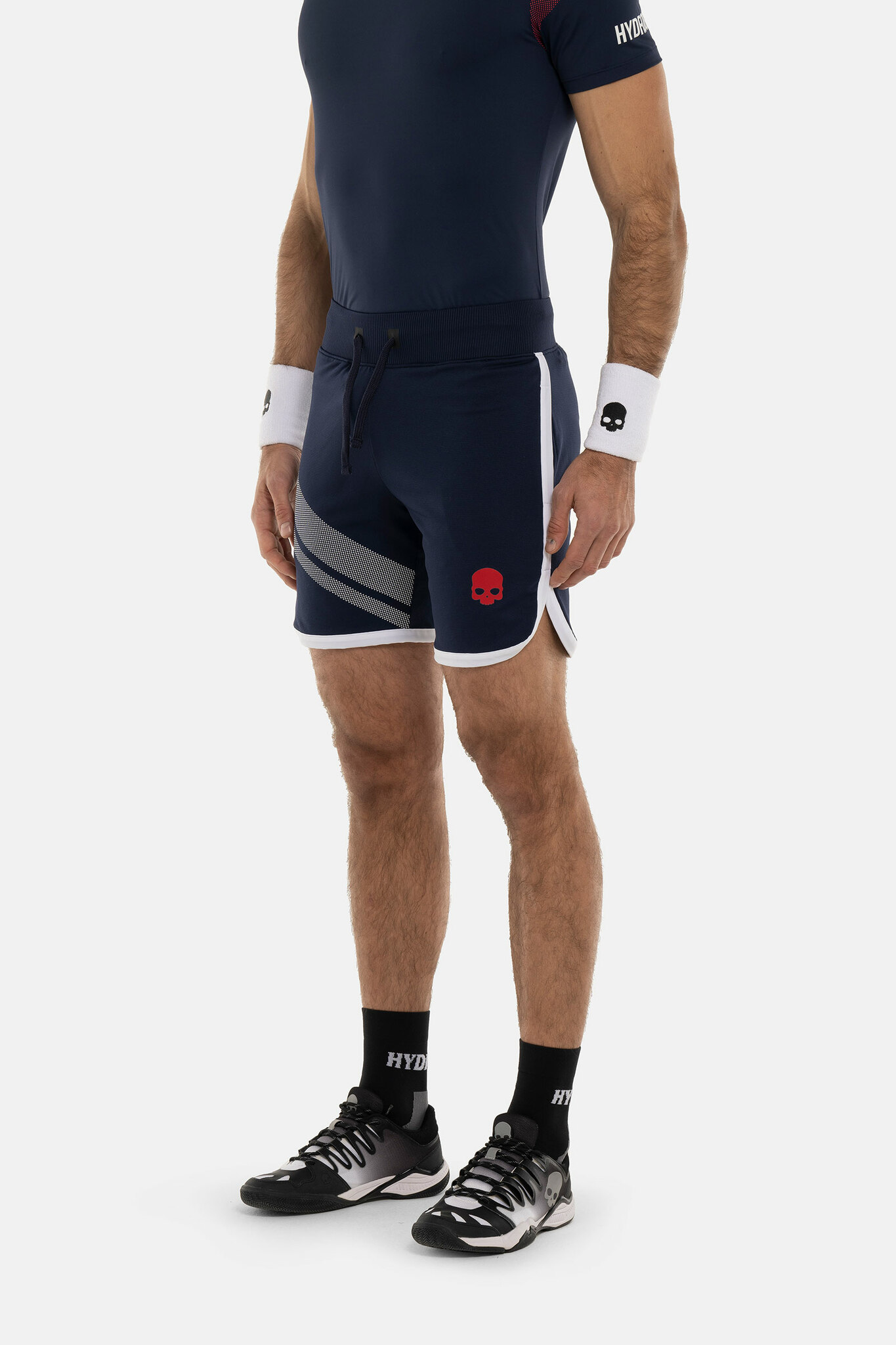 Теннисные шорты HYDROGEN SPORT STRIPES TECH  (TS0005), белый