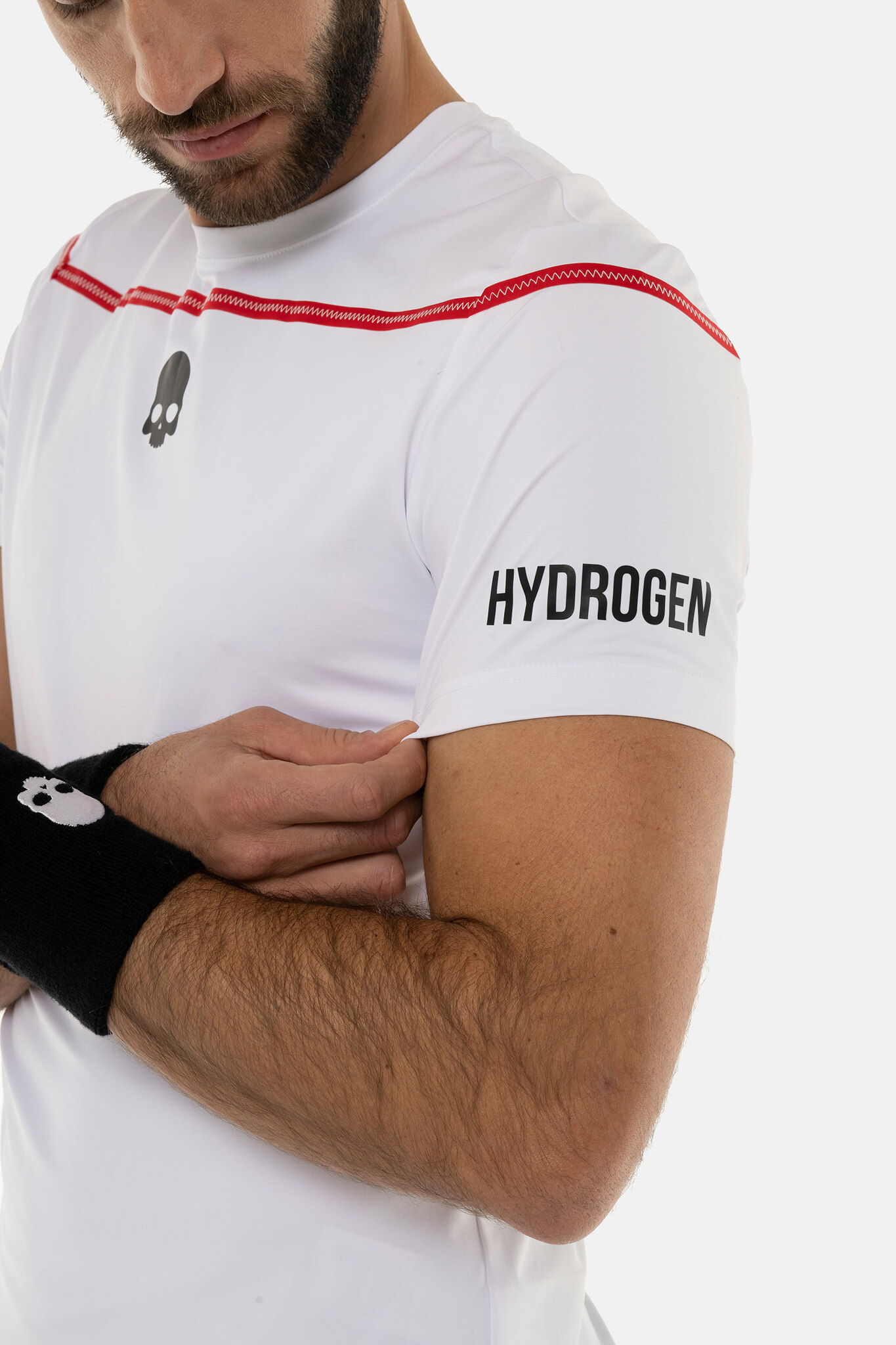 Мужская футболка HYDROGEN ZIG ZAG TAPE T-SHIRT (TT0004), белый