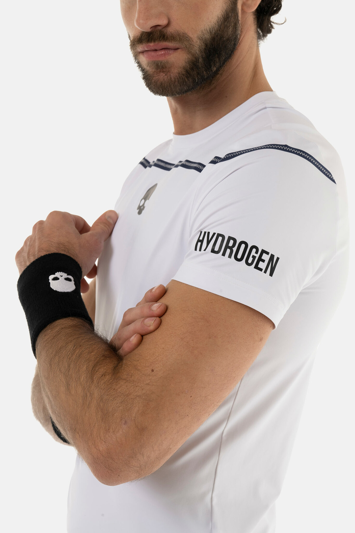 Мужская футболка HYDROGEN ZIG ZAG TAPE T-SHIRT (TT0004), белый