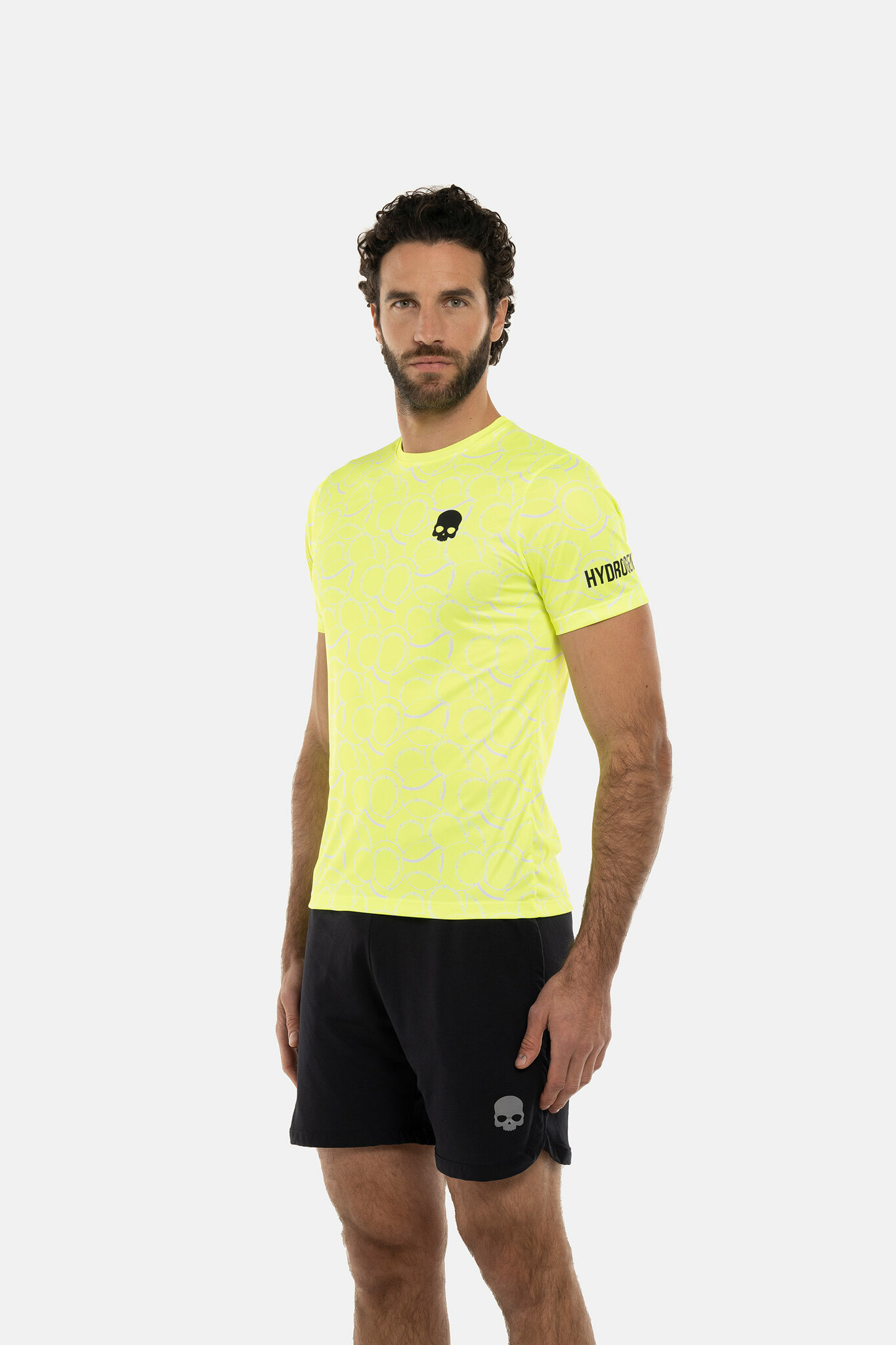 Мужская футболка HYDROGEN ALLOVER TENNIS TECH T-SHIRT (TT0011), черный