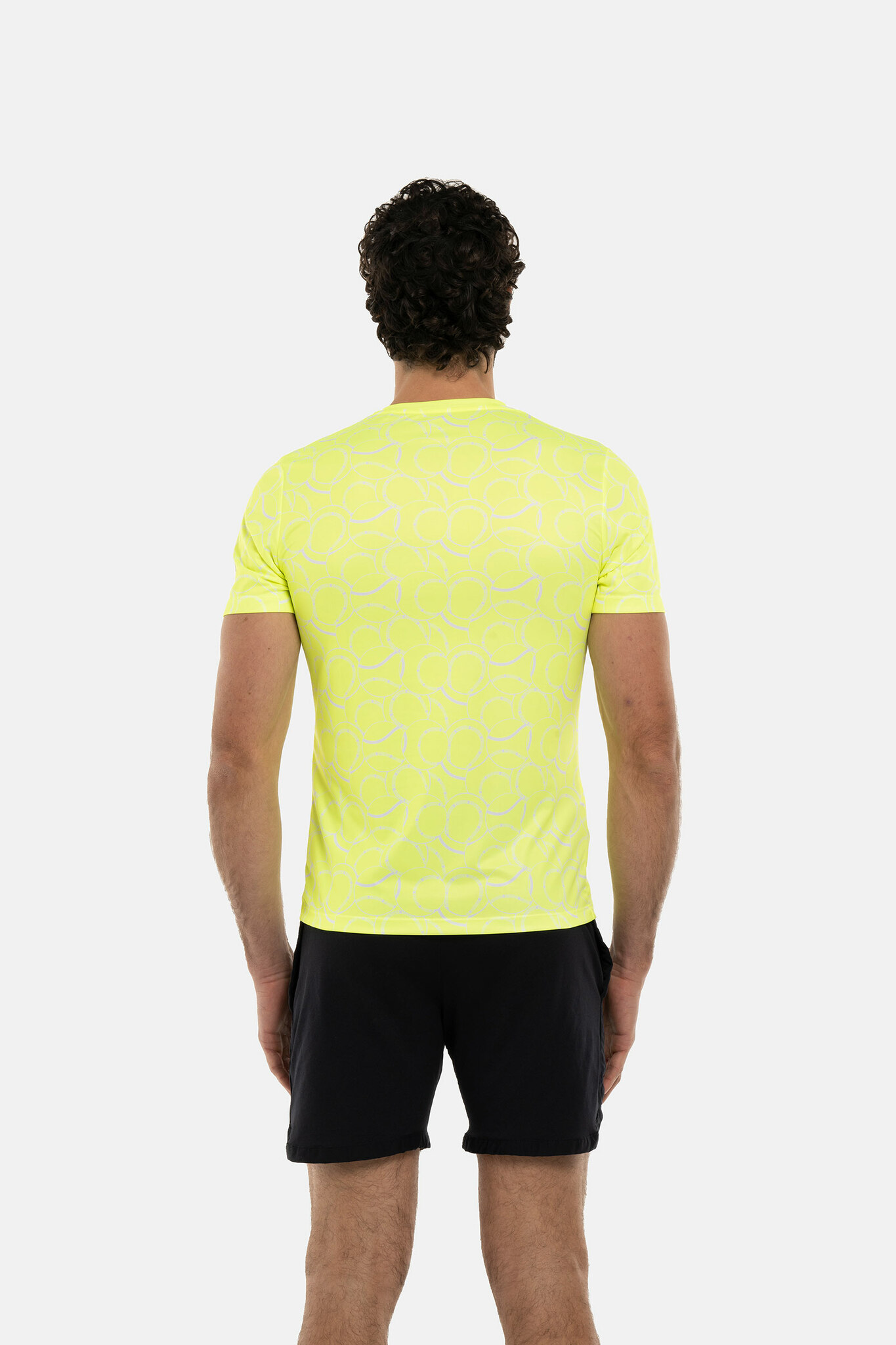 Мужская футболка HYDROGEN ALLOVER TENNIS TECH T-SHIRT (TT0011), черный