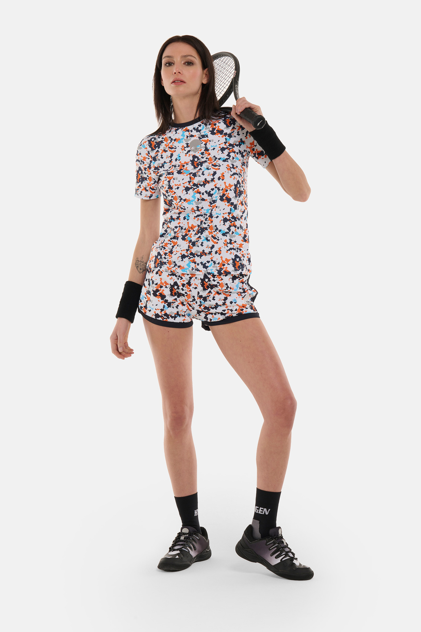 Женская футболка Hydrogen CAMO PIXEL TECH (TT1007), белый