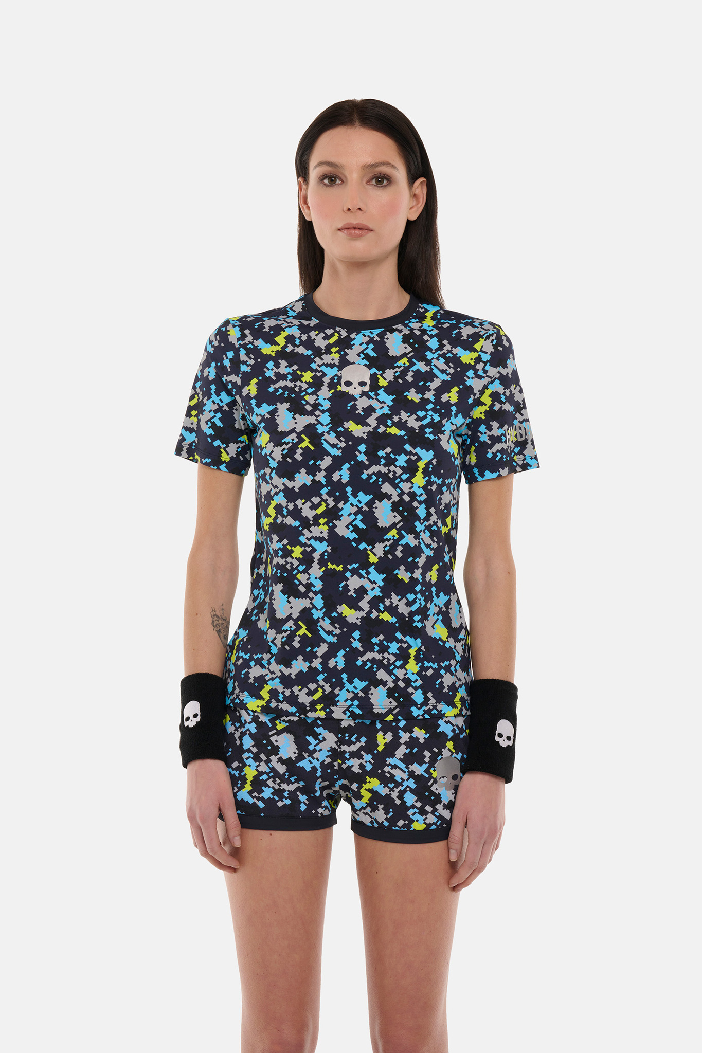 Женская футболка Hydrogen CAMO PIXEL TECH (TT1007), белый