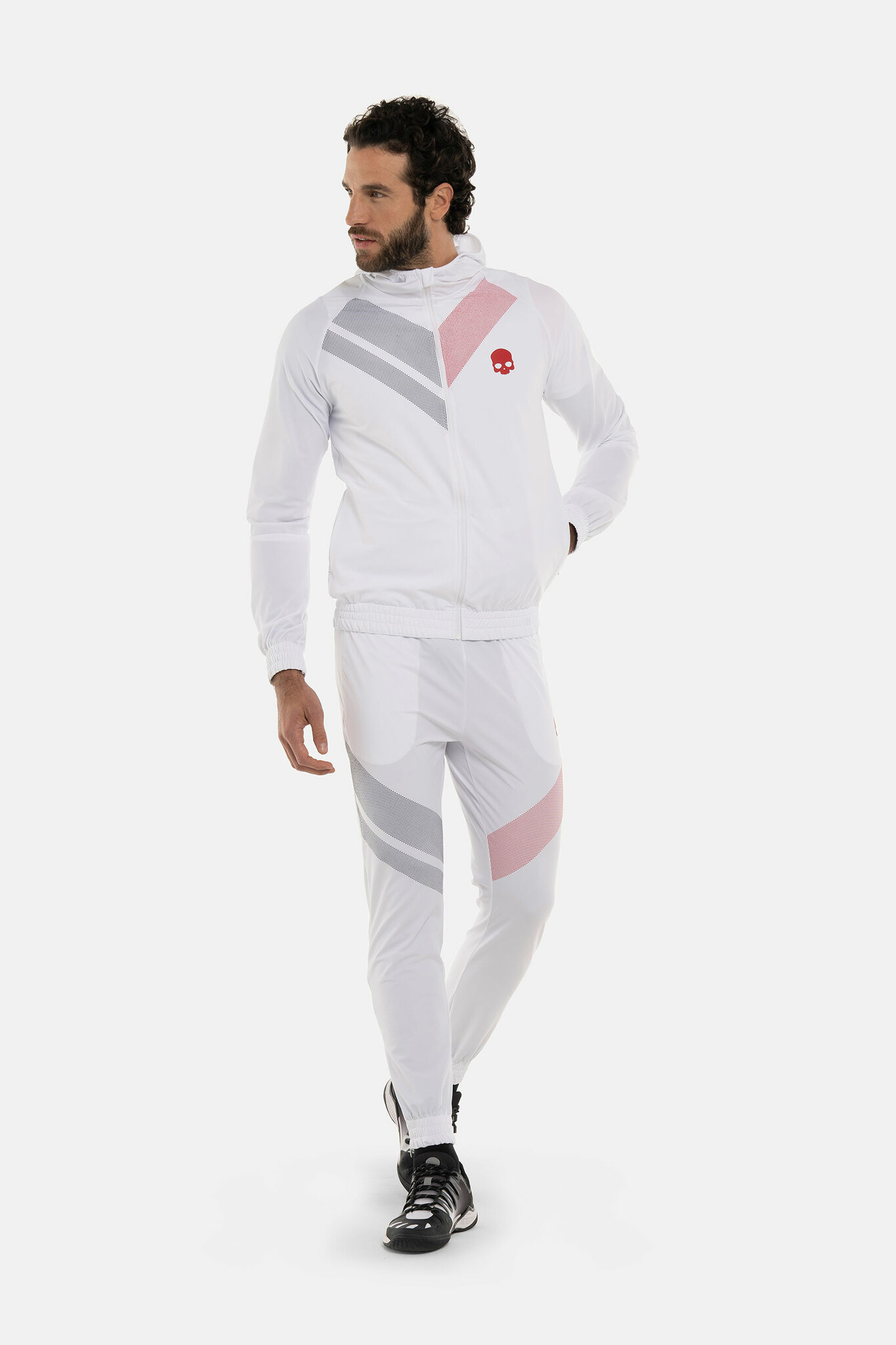 Худи HYDROGEN SPORT STRIPES TECH FZ (TZ0005), белый