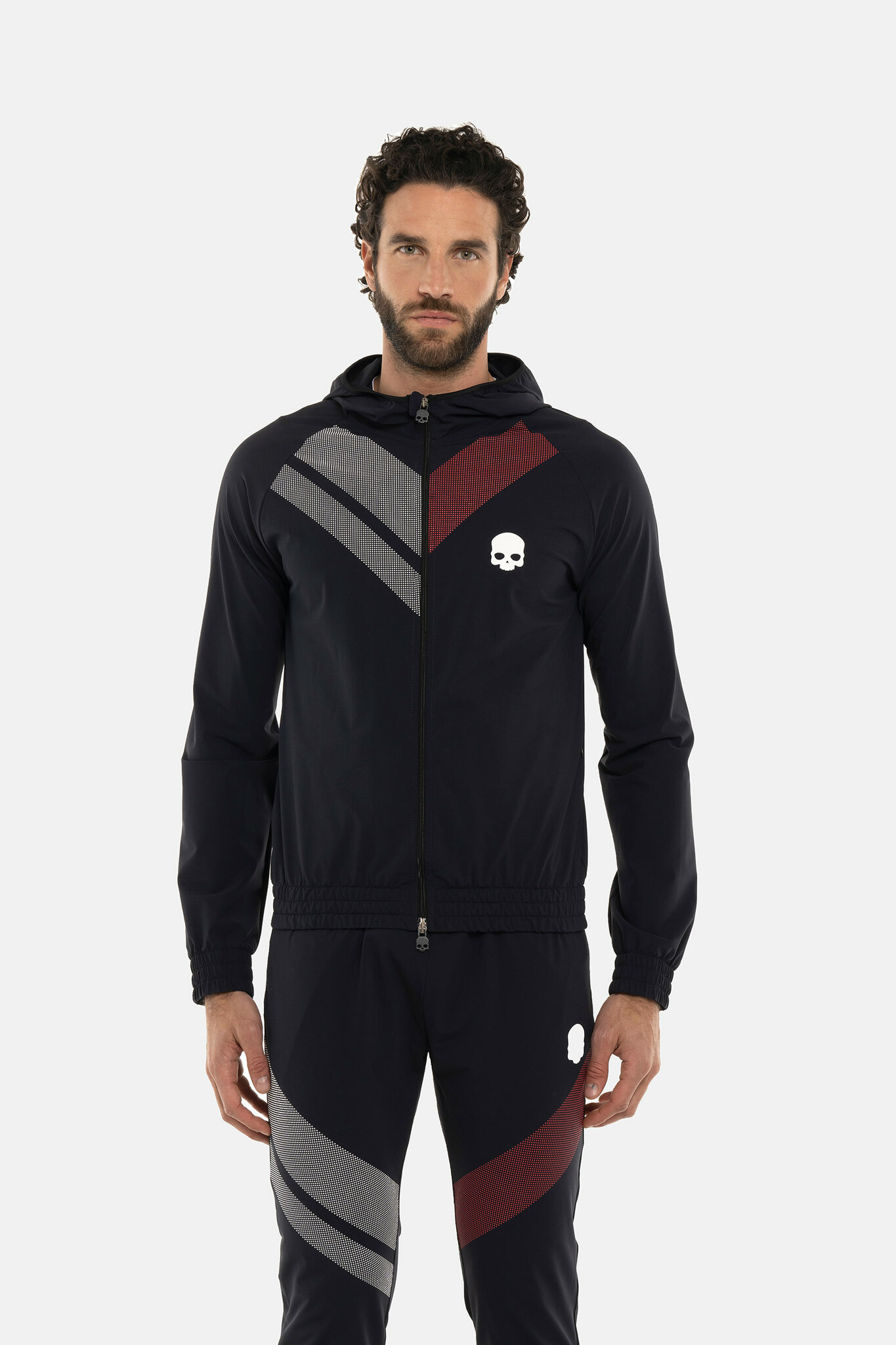 Худи HYDROGEN SPORT STRIPES TECH FZ (TZ0005), белый