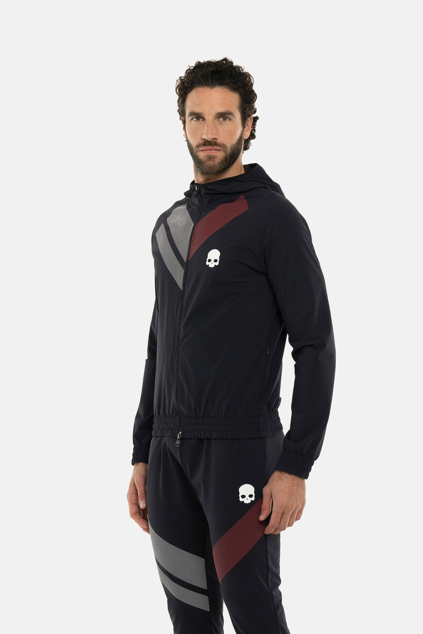 Худи HYDROGEN SPORT STRIPES TECH FZ (TZ0005), белый