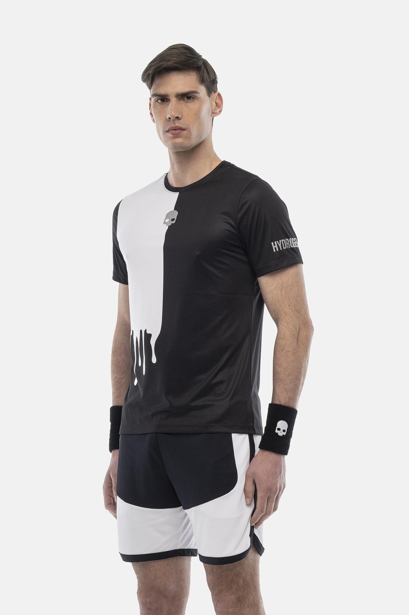 Мужская футболка HYDROGEN DRIP TECH T-SHIRT (TT0018-118), черный