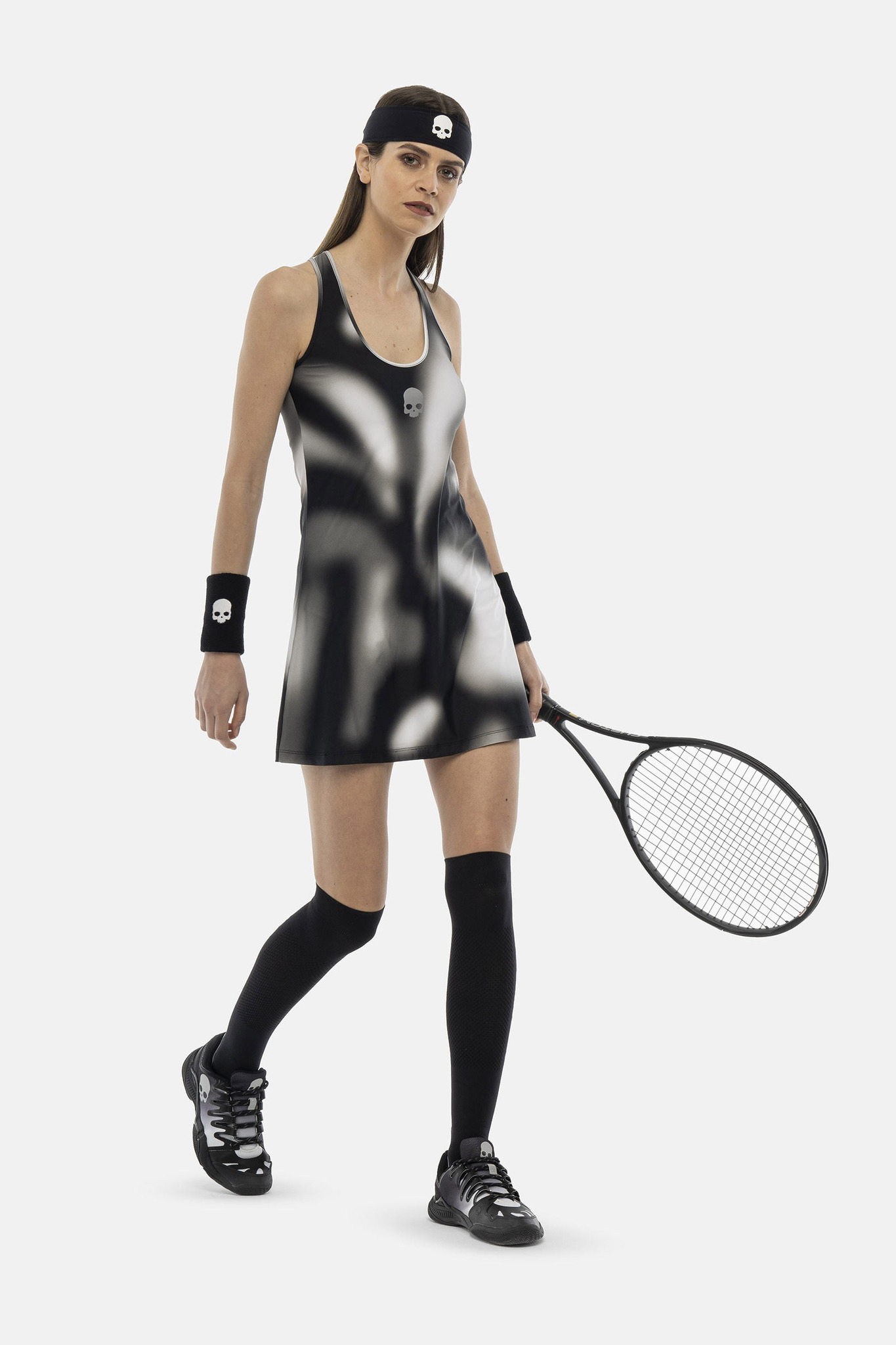 Теннисное платье Hydrogen PSYCHEDELIC TECH DRESS (TD1004-009), серый