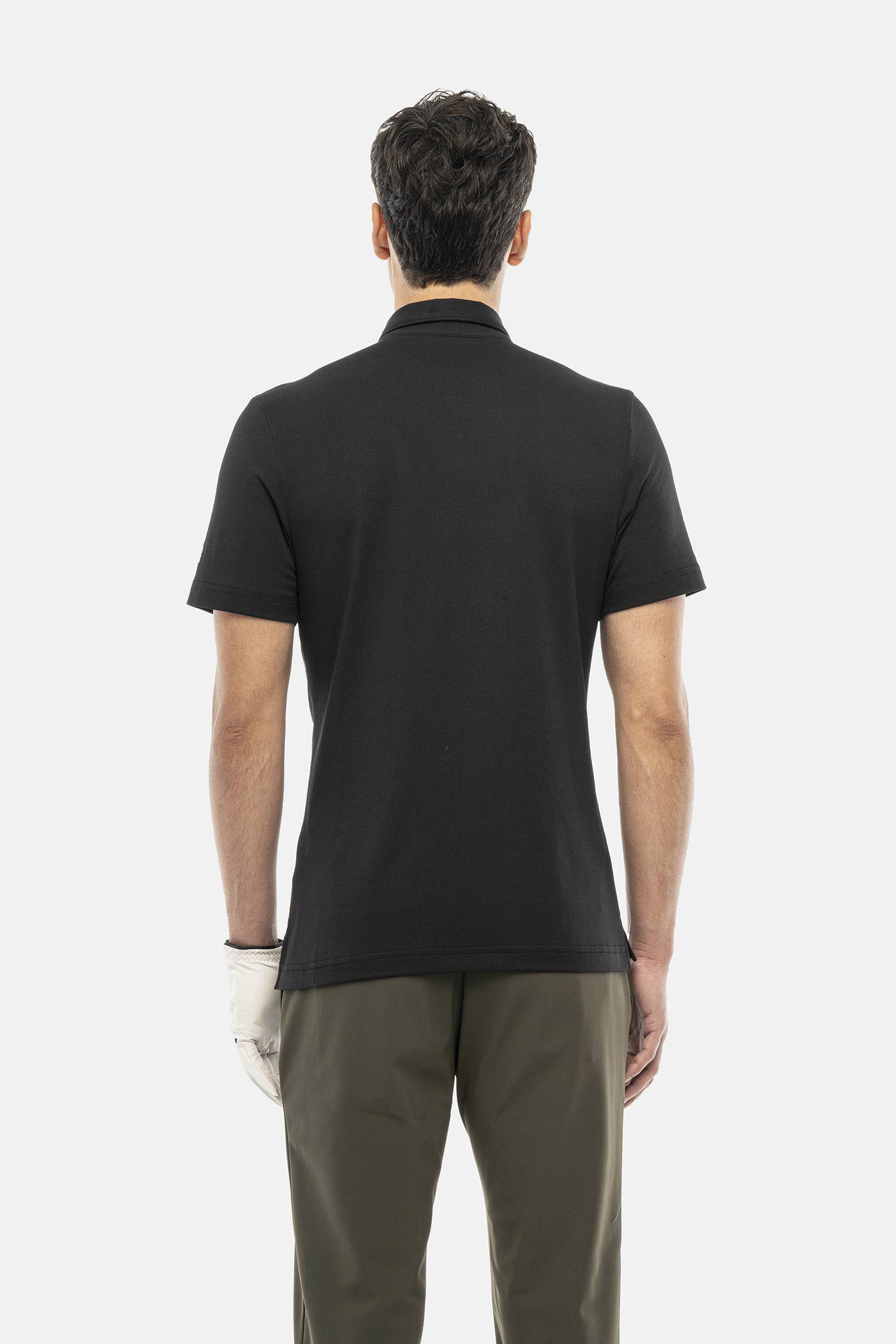 Мужское поло Hydrogen RUBBER LOGO TECH POLO (GL0013-007), черный