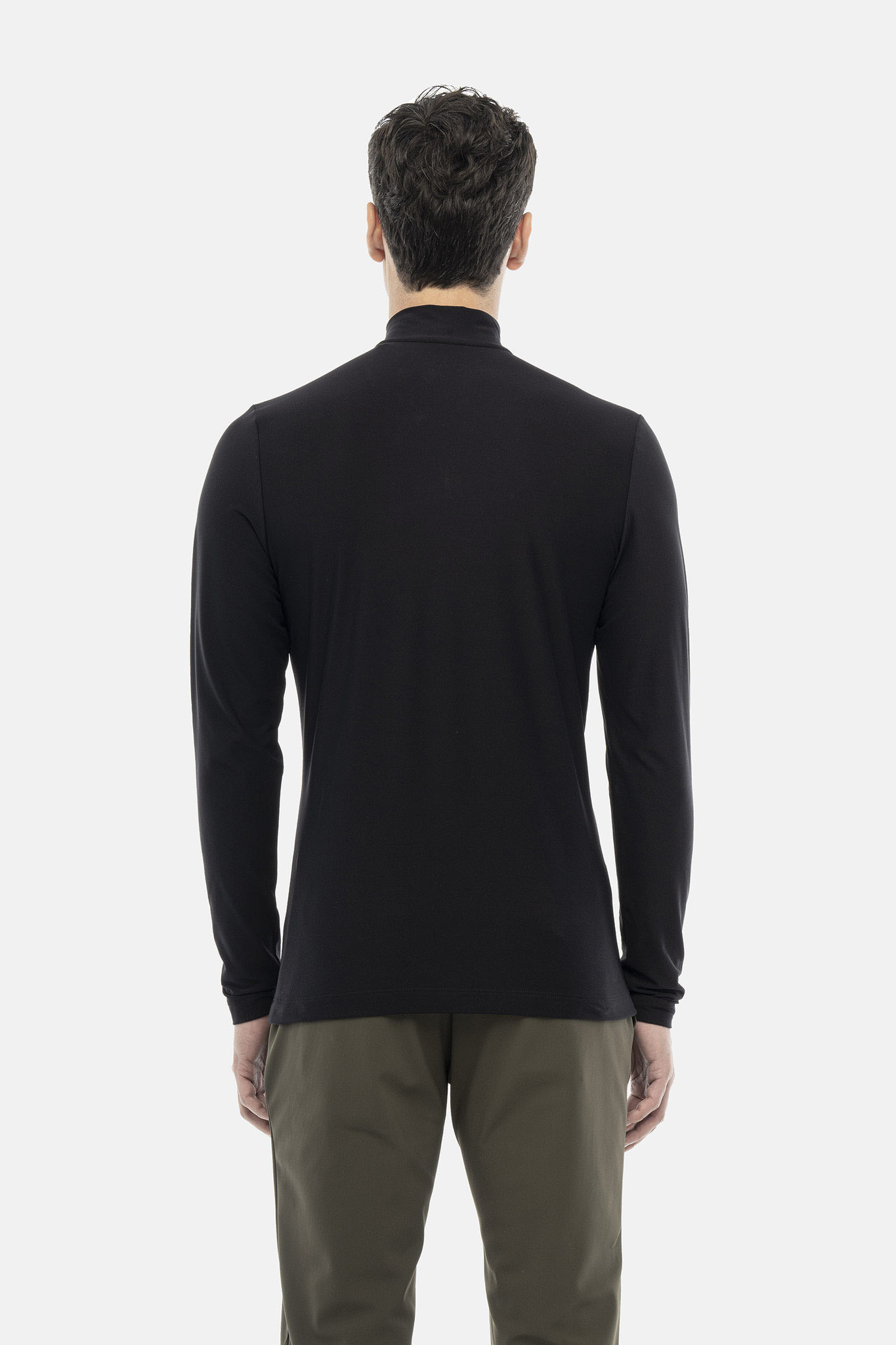 Флиска HYDROGEN BASIC ZIPPED ROLL NECK LS (GU0001-007), черный