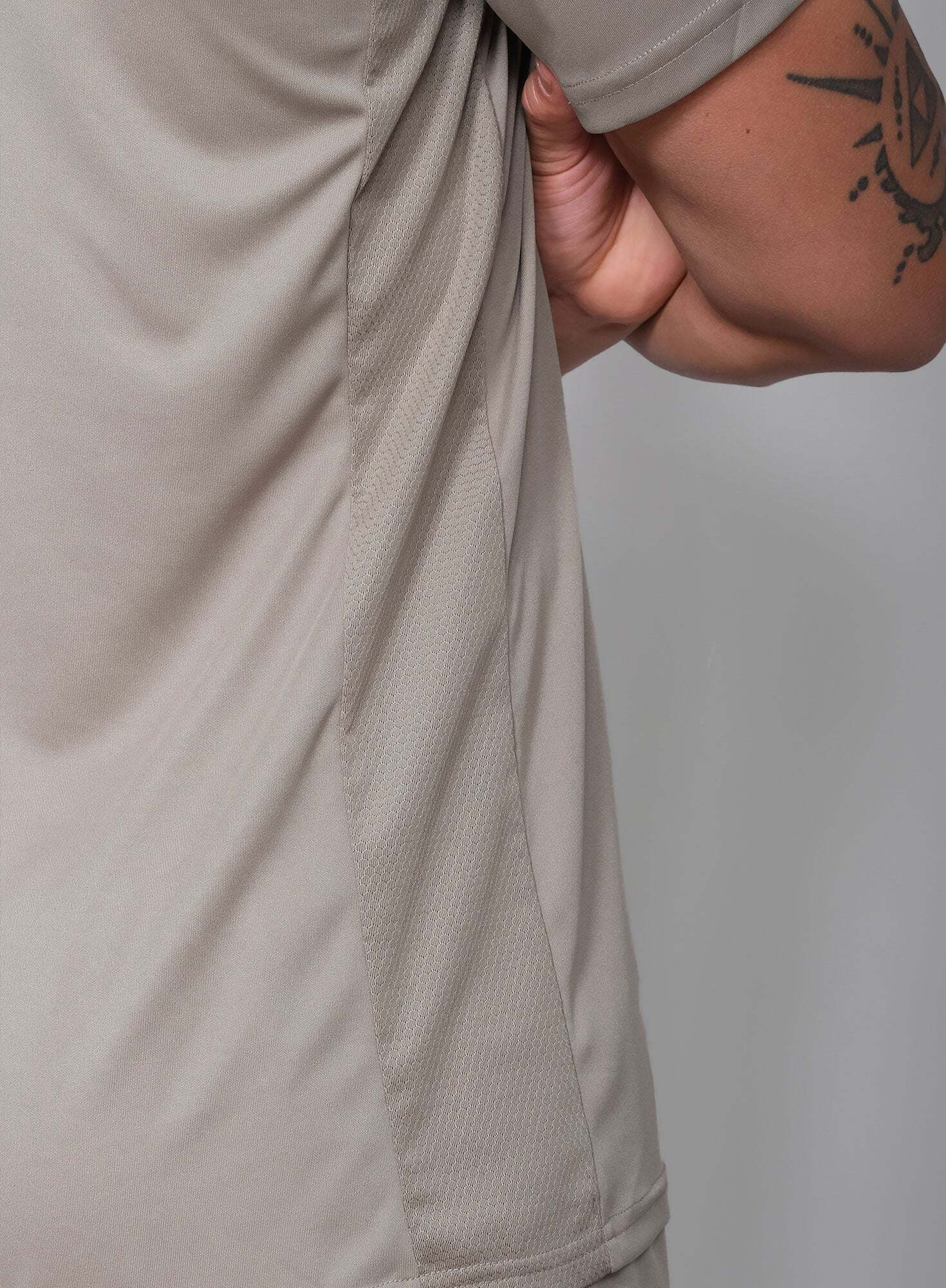 Мужская футболка RS Performance Tee Side Mesh Solid Taupe/White (232M000105/000), Серо-коричневый