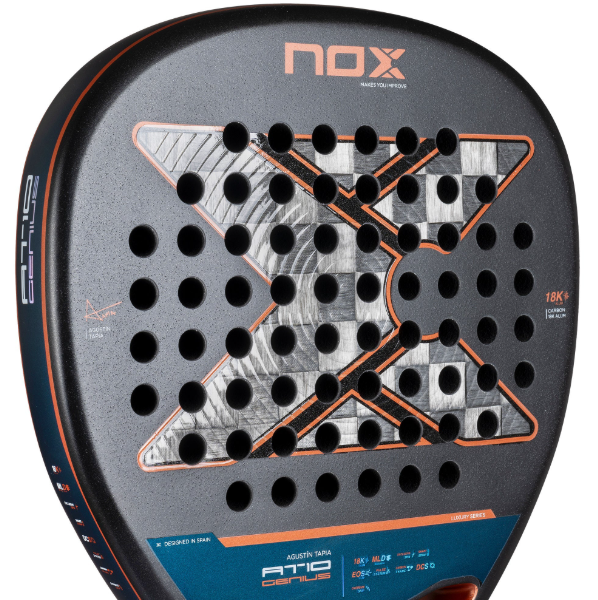 Ракетка для падела Nox AT10 Genius Attack 18K Alum By Agustin Tapia 2025