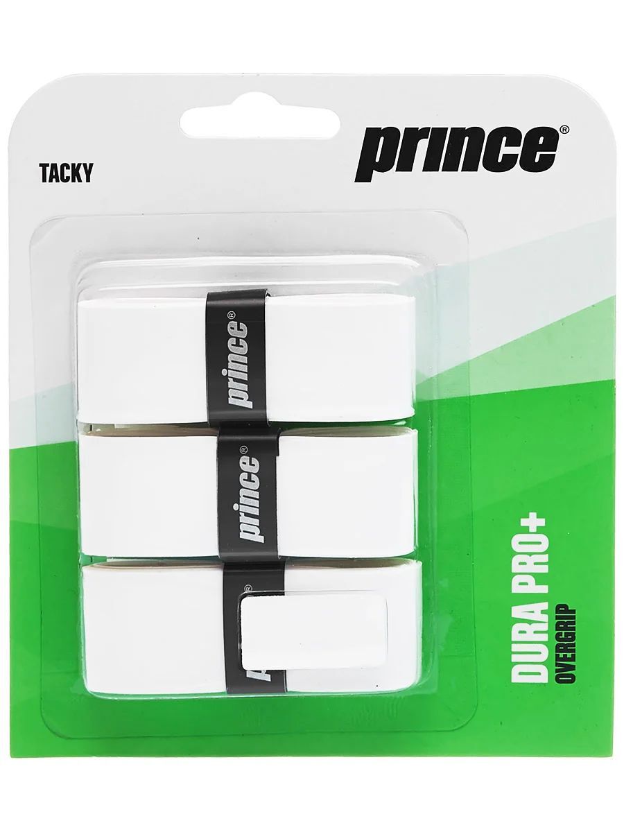 Овергрип Prince dura pro+ белый, 3шт/уп