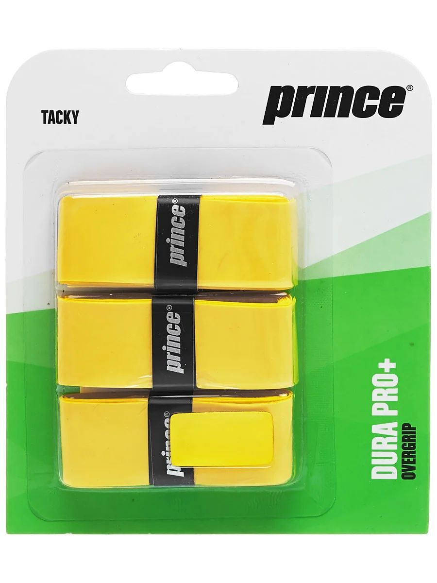 Овергрип Prince dura pro+ желтый, 3шт/уп