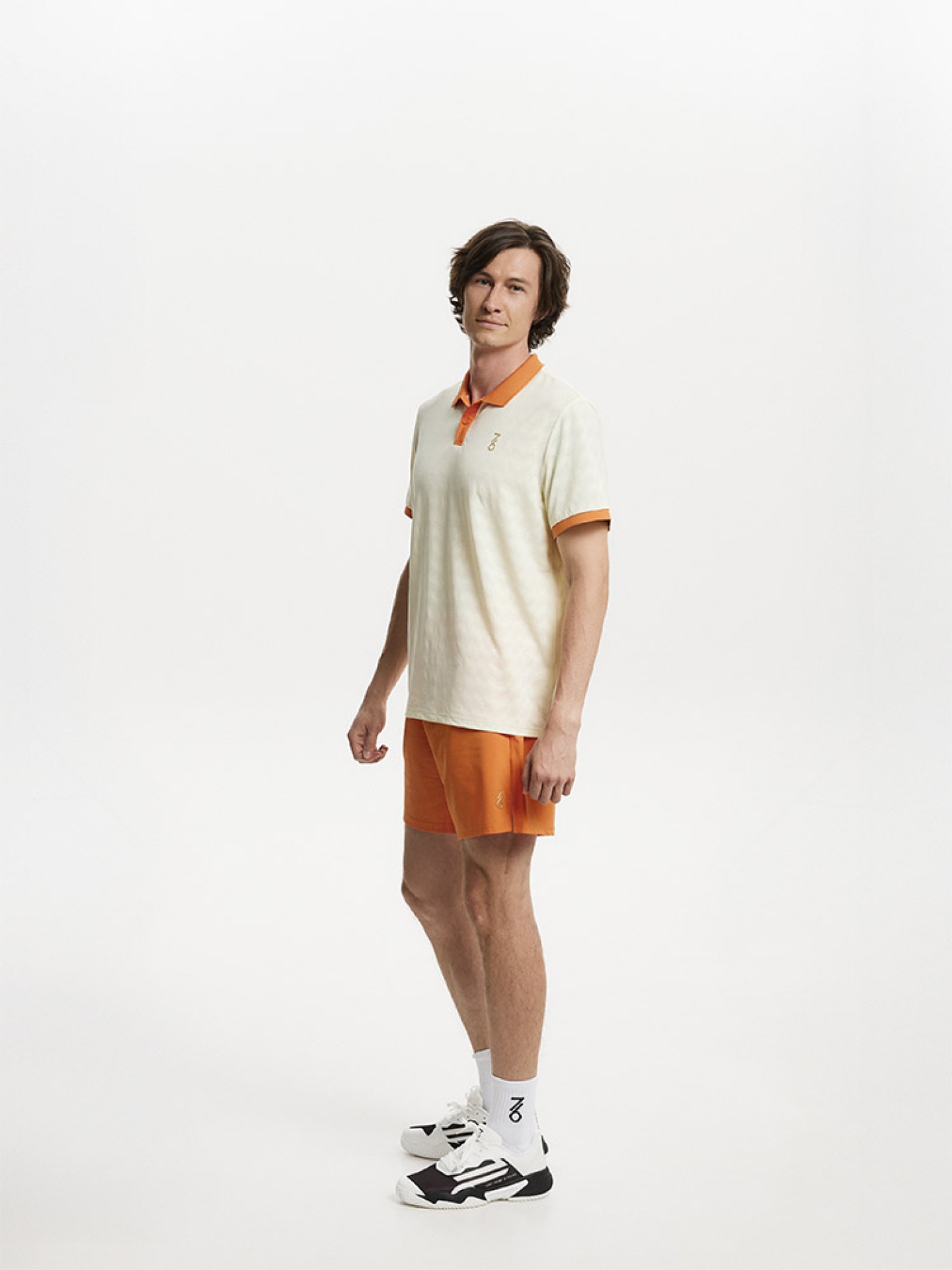 Мужское поло 7/6 Andy Polo Cream/Orange