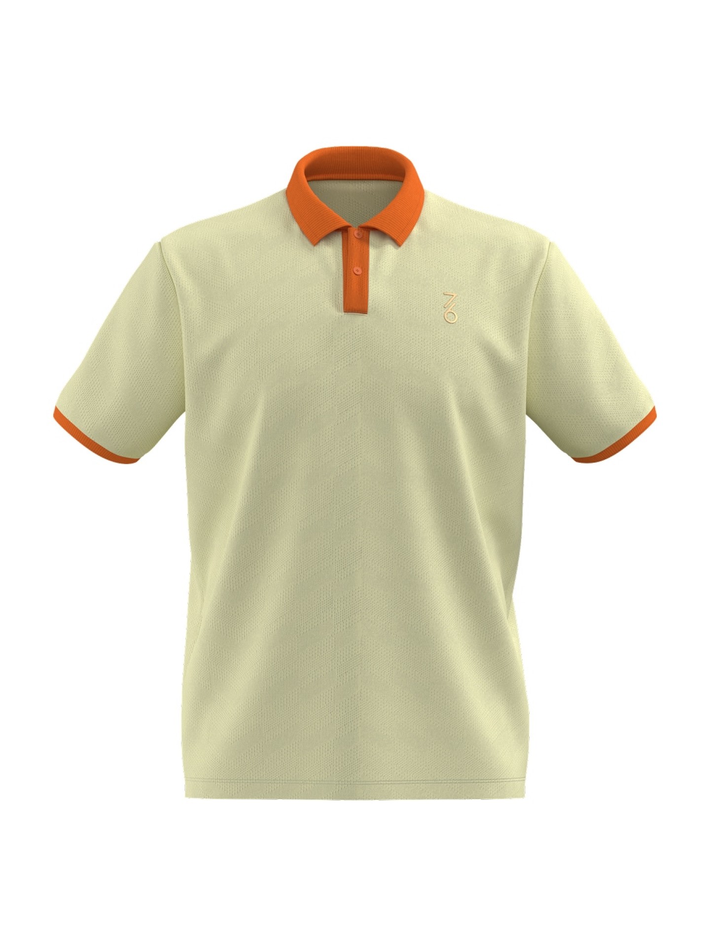 Мужское поло 7/6 Andy Polo Cream/Orange