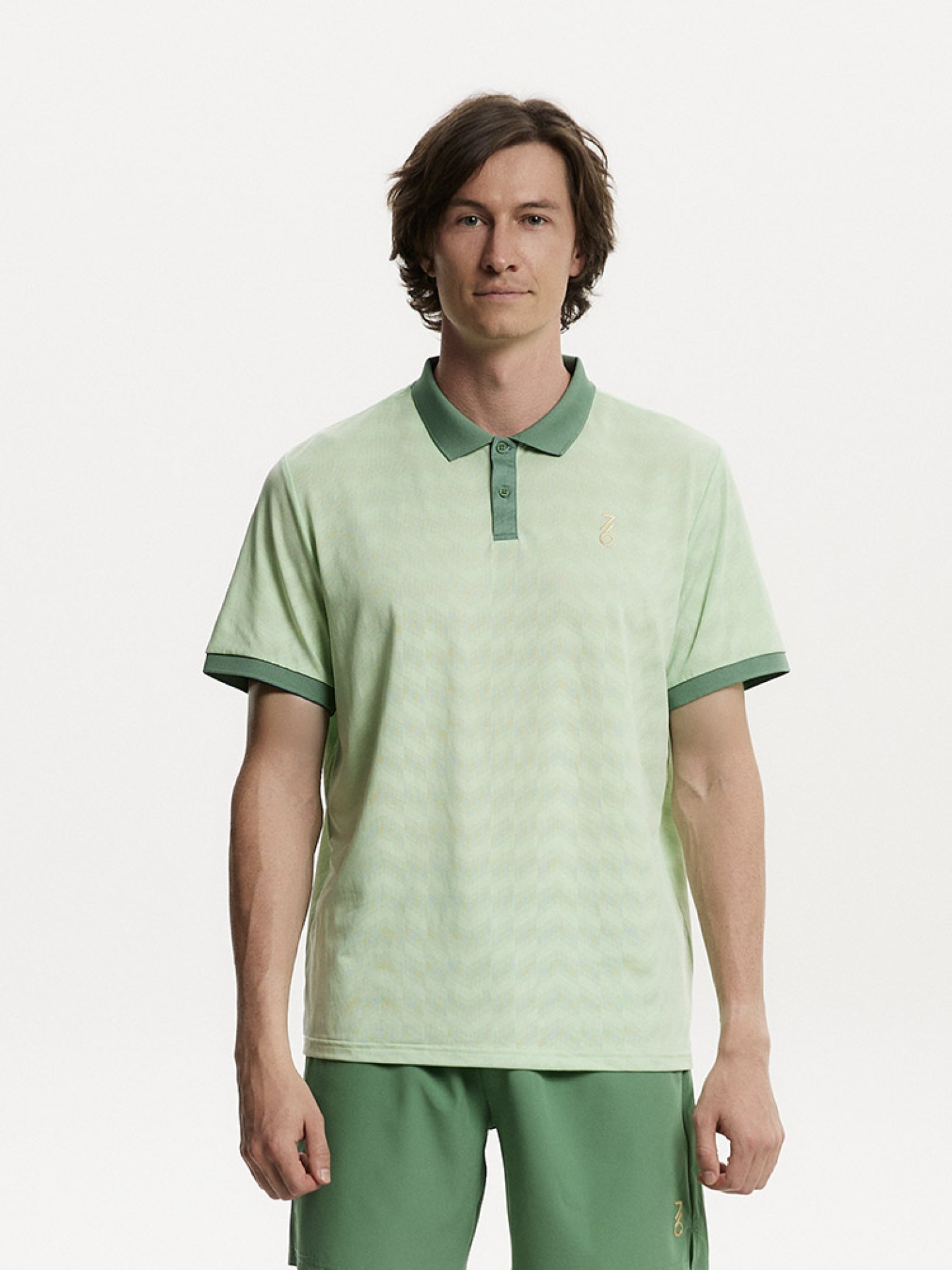 Мужское поло 7/6 Andy Polo Light Green/Green