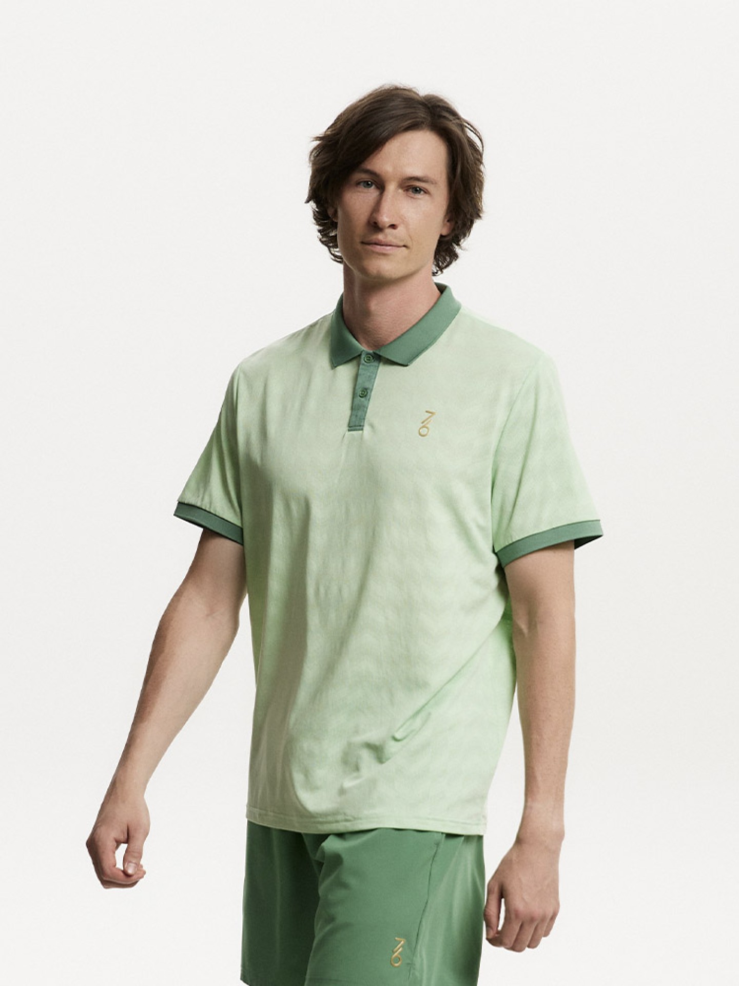 Мужское поло 7/6 Andy Polo Light Green/Green