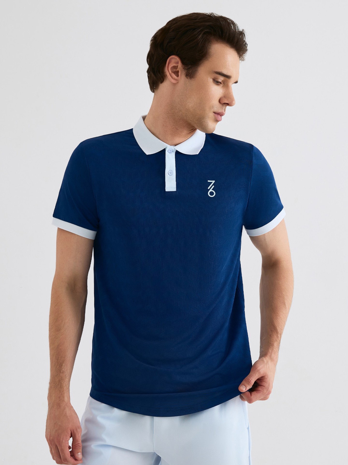 Мужское поло 7/6 Andy Polo Navy Peony