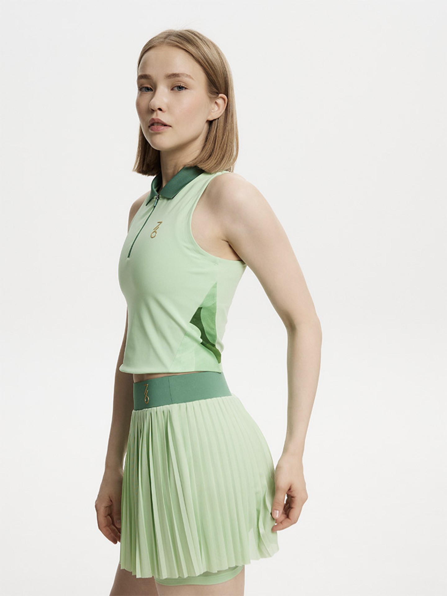 Топ женский 7/6 Kris Top - Green Blossom