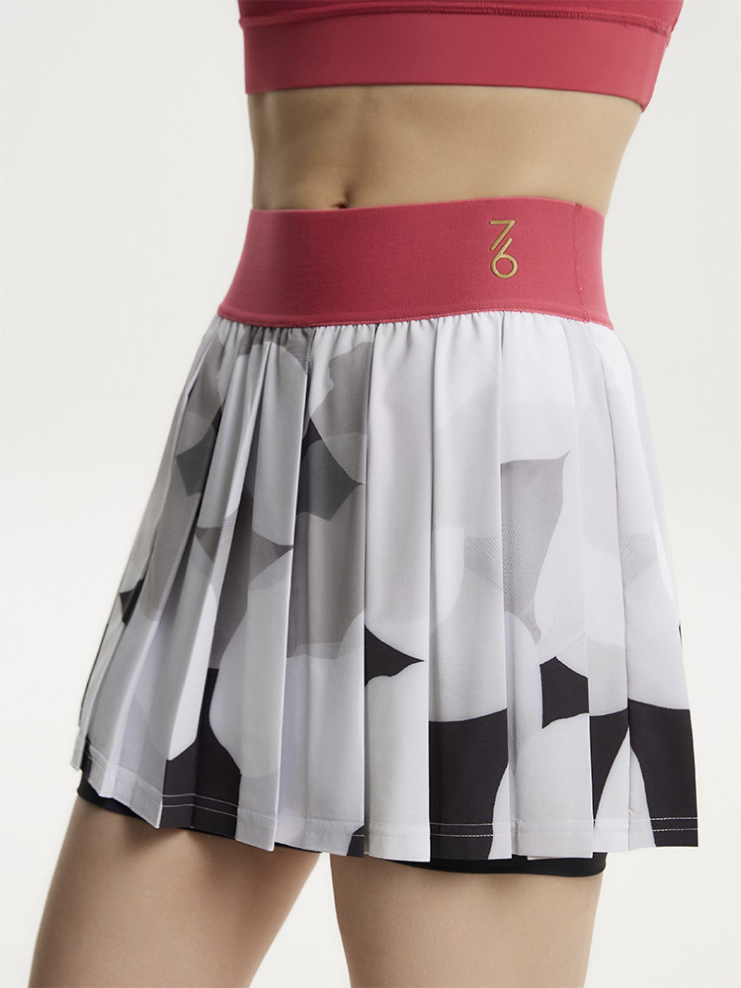 Юбка женская 7/6 Nata Skirt - Grey Blossom/Pink