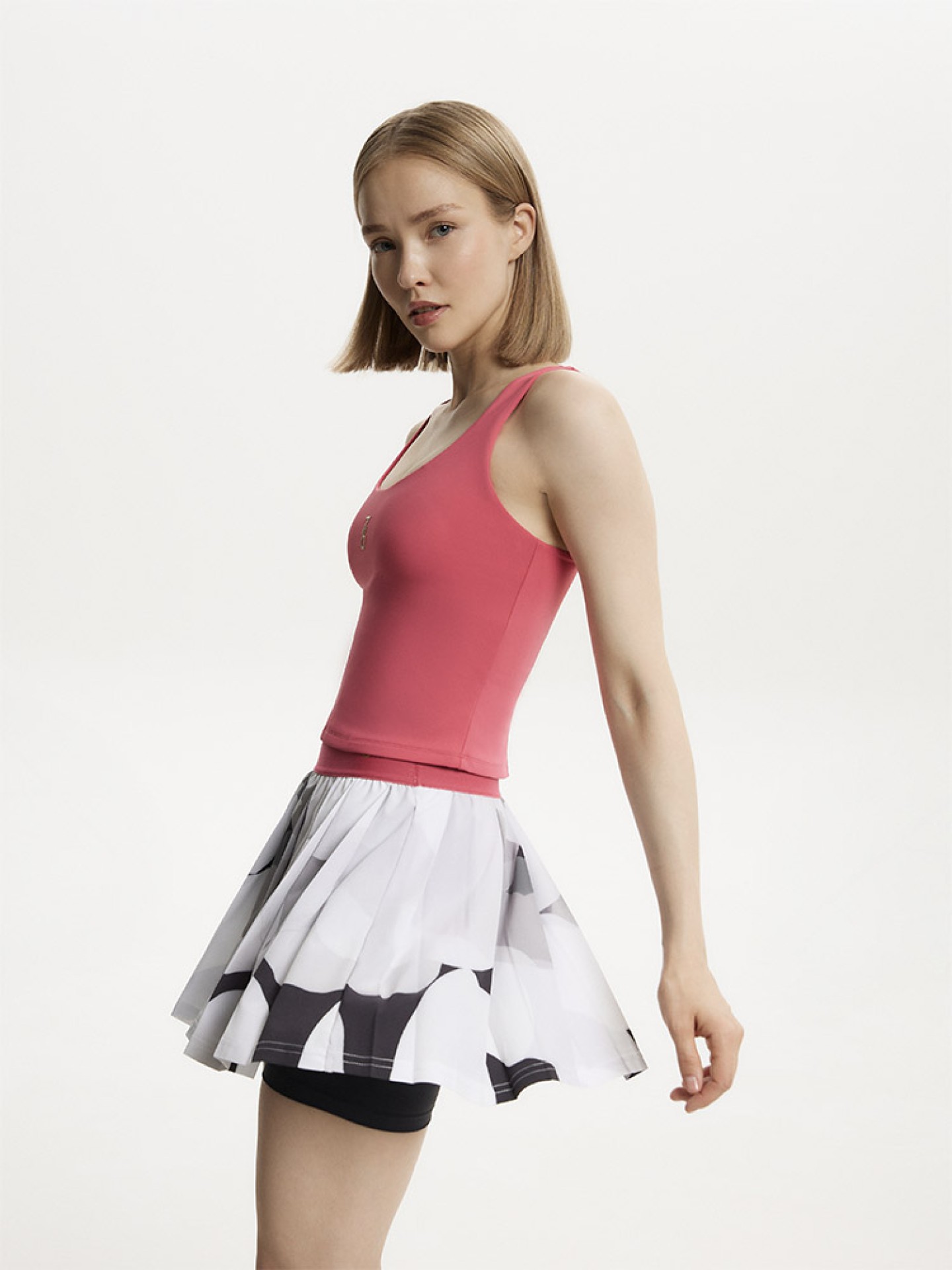 Юбка женская 7/6 Nata Skirt - Grey Blossom/Pink