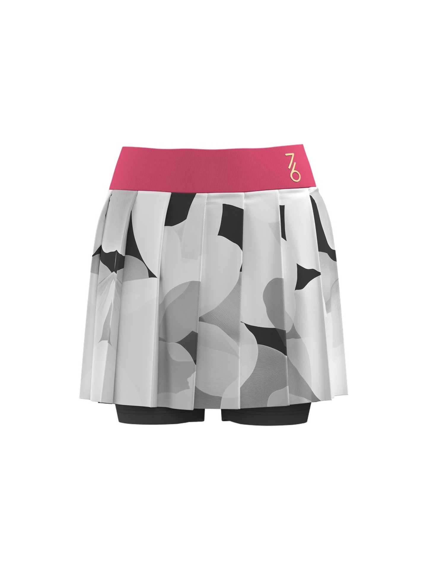 Юбка женская 7/6 Nata Skirt - Grey Blossom/Pink