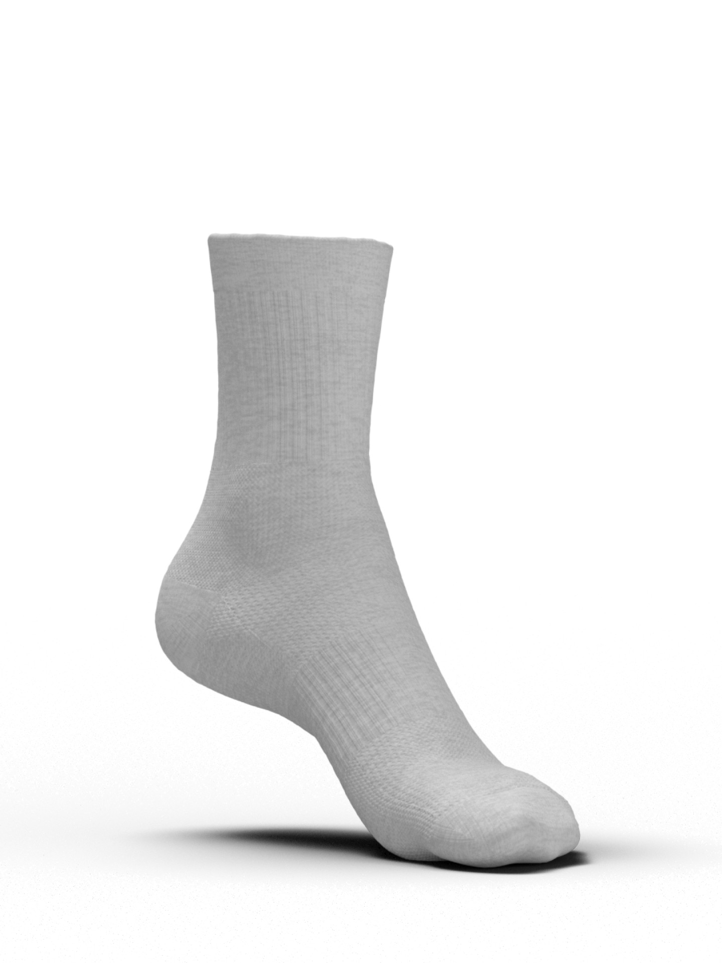 Теннисные носки 7/6 Tour Quater Grey