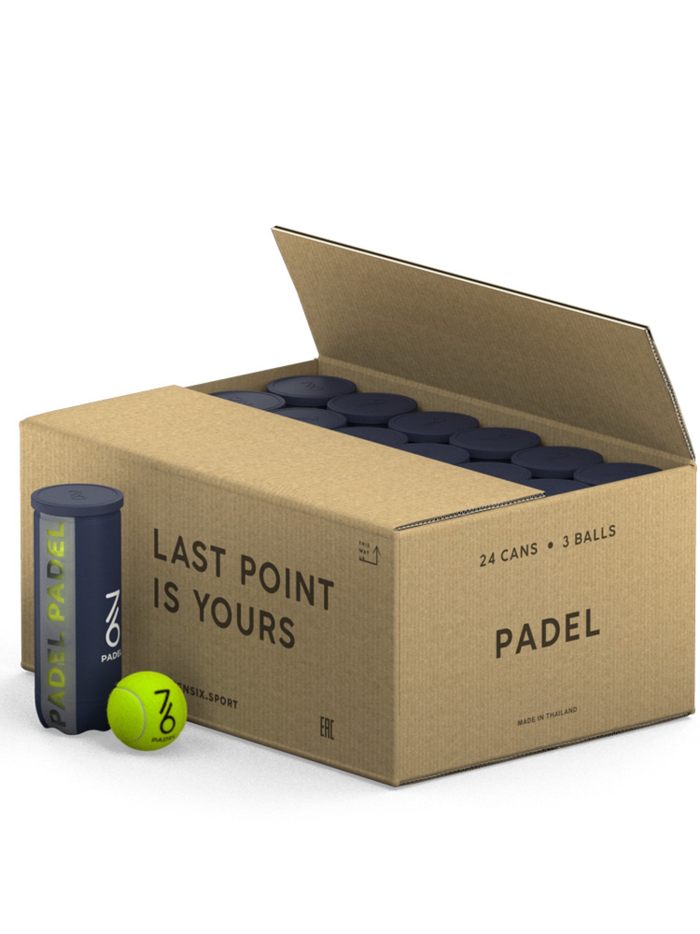 Мячи для падел 7/6 Padel Balls 3B