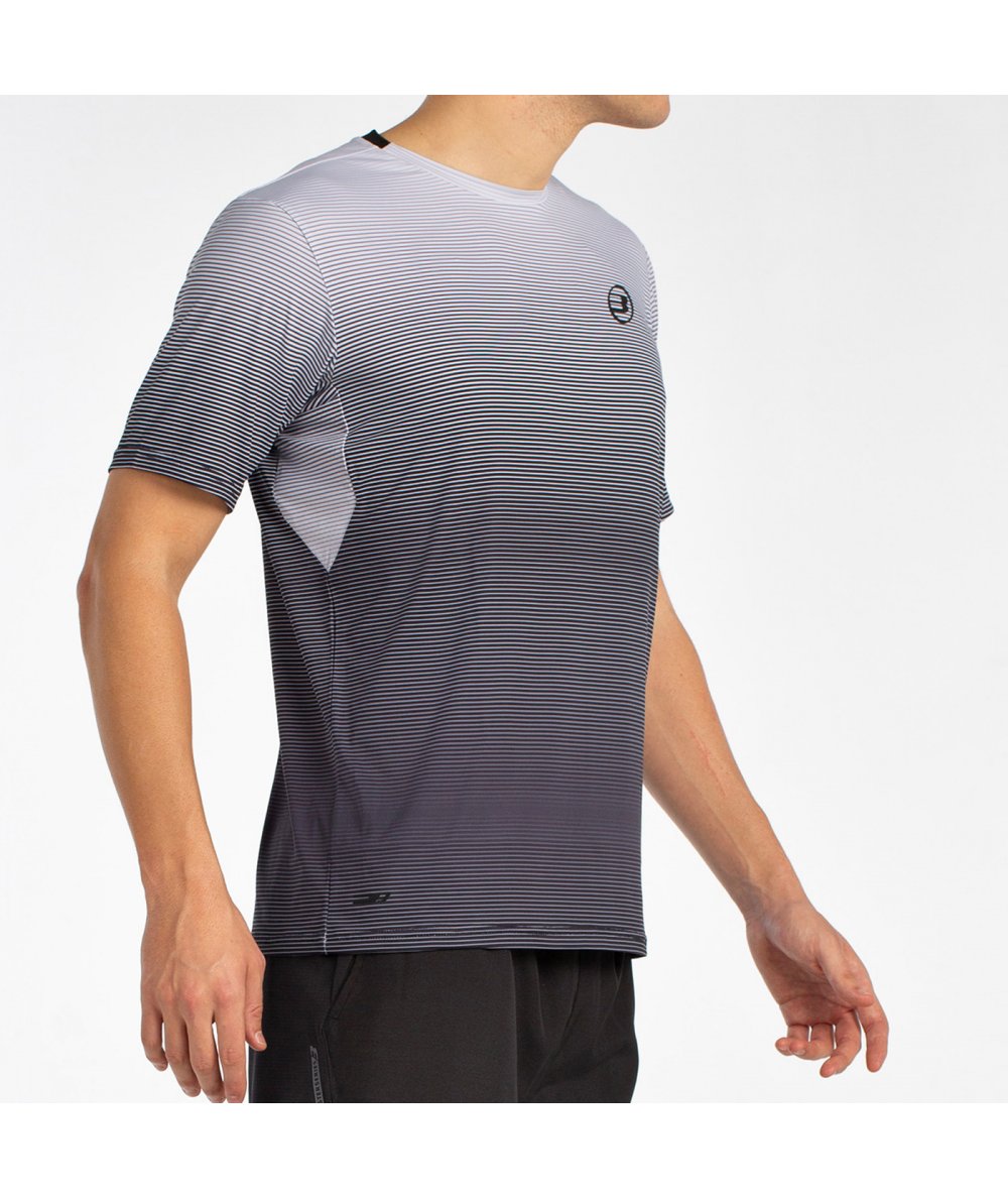 Футболка мужская Bullpadel MUSICA, градиент черный белый