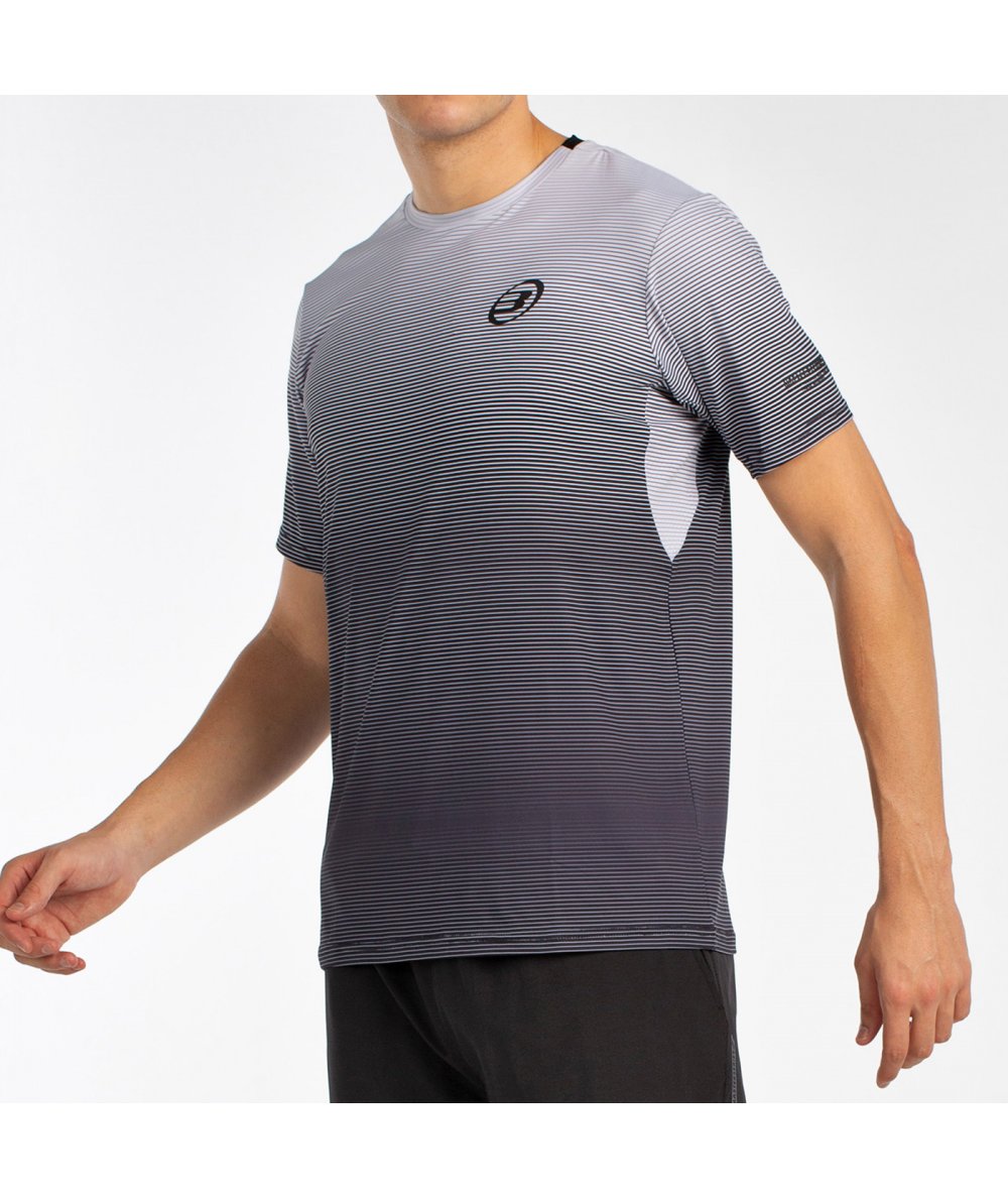 Футболка мужская Bullpadel MUSICA, градиент черный белый