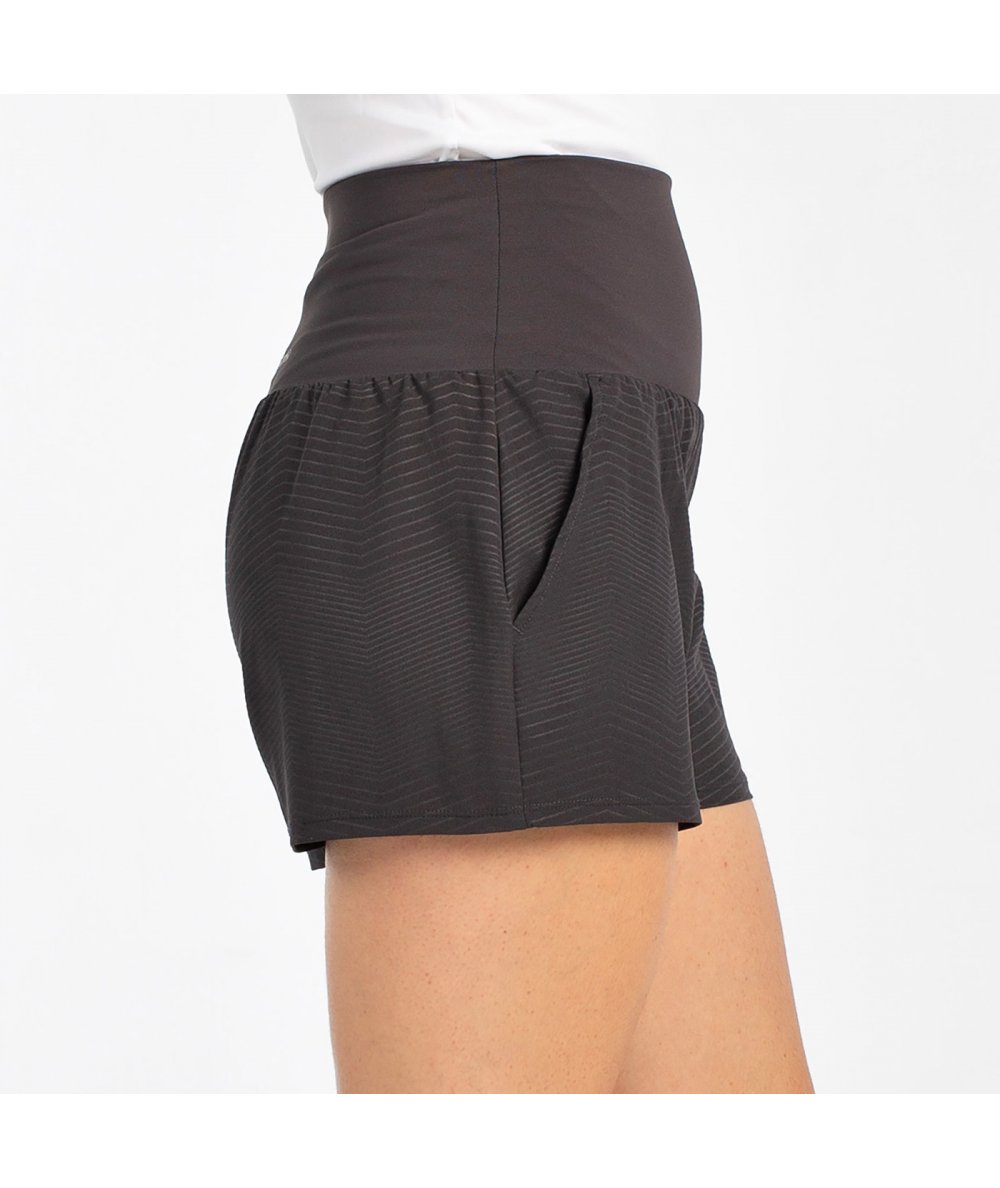 Шорты женские Bullpadel ENEJO, графитовый черный