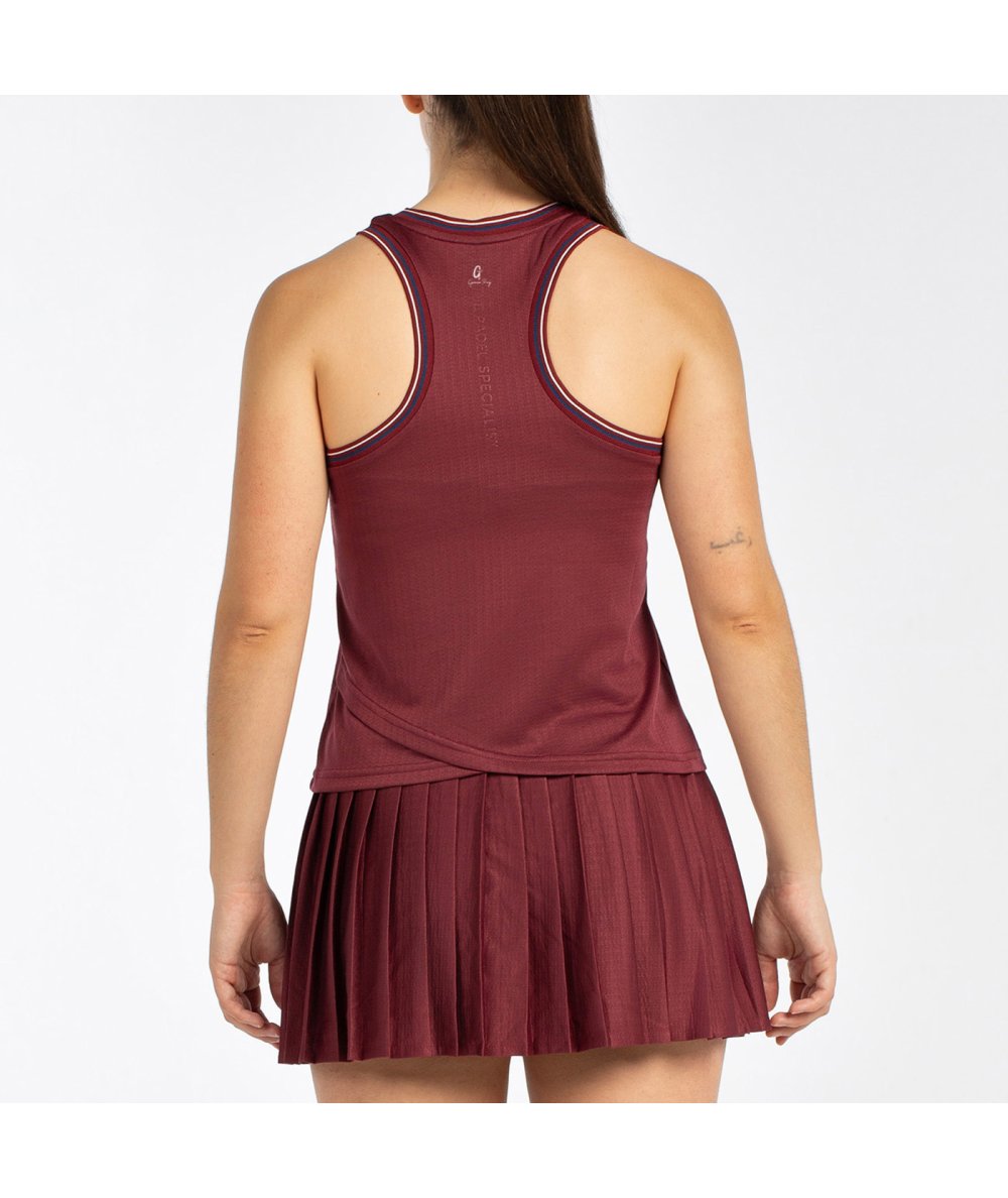 Майка женская Bullpadel AZA, бордовый