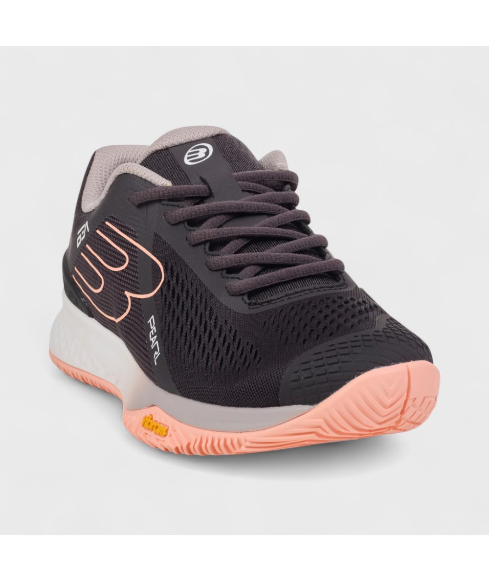Кроссовки женские Bullpadel для падел-тенниса PEARL VIBRAM 25I, черный/оранжевый