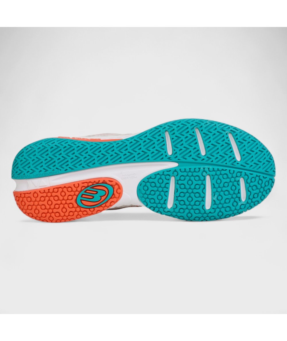 Кроссовки женские Bullpadel для падел-тенниса IONIC W 25I, белый/оранжевый