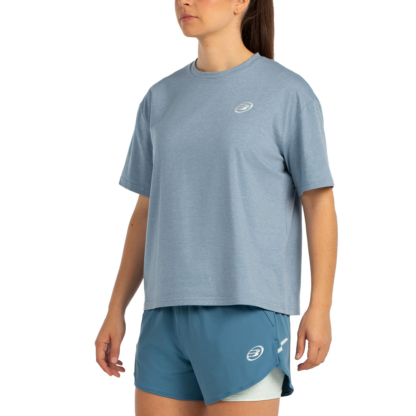 Футболка женская Bullpadel OYEME, зелено-синий