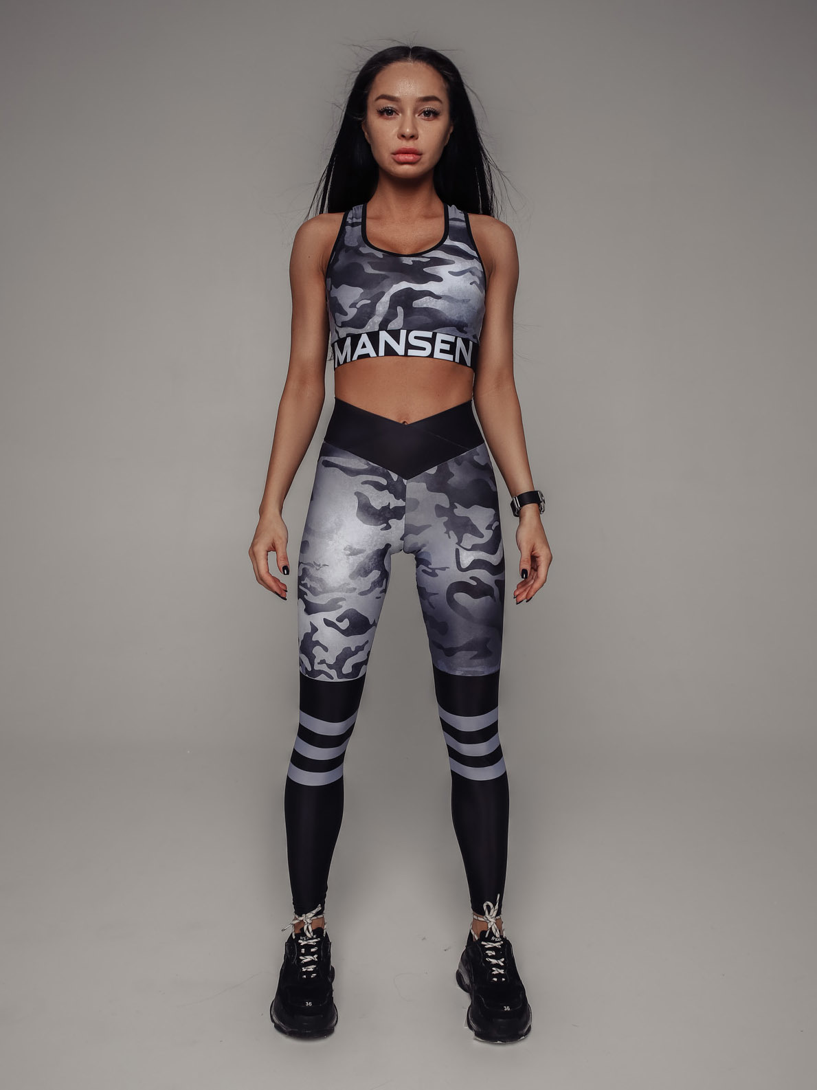 Леггинсы Gray military