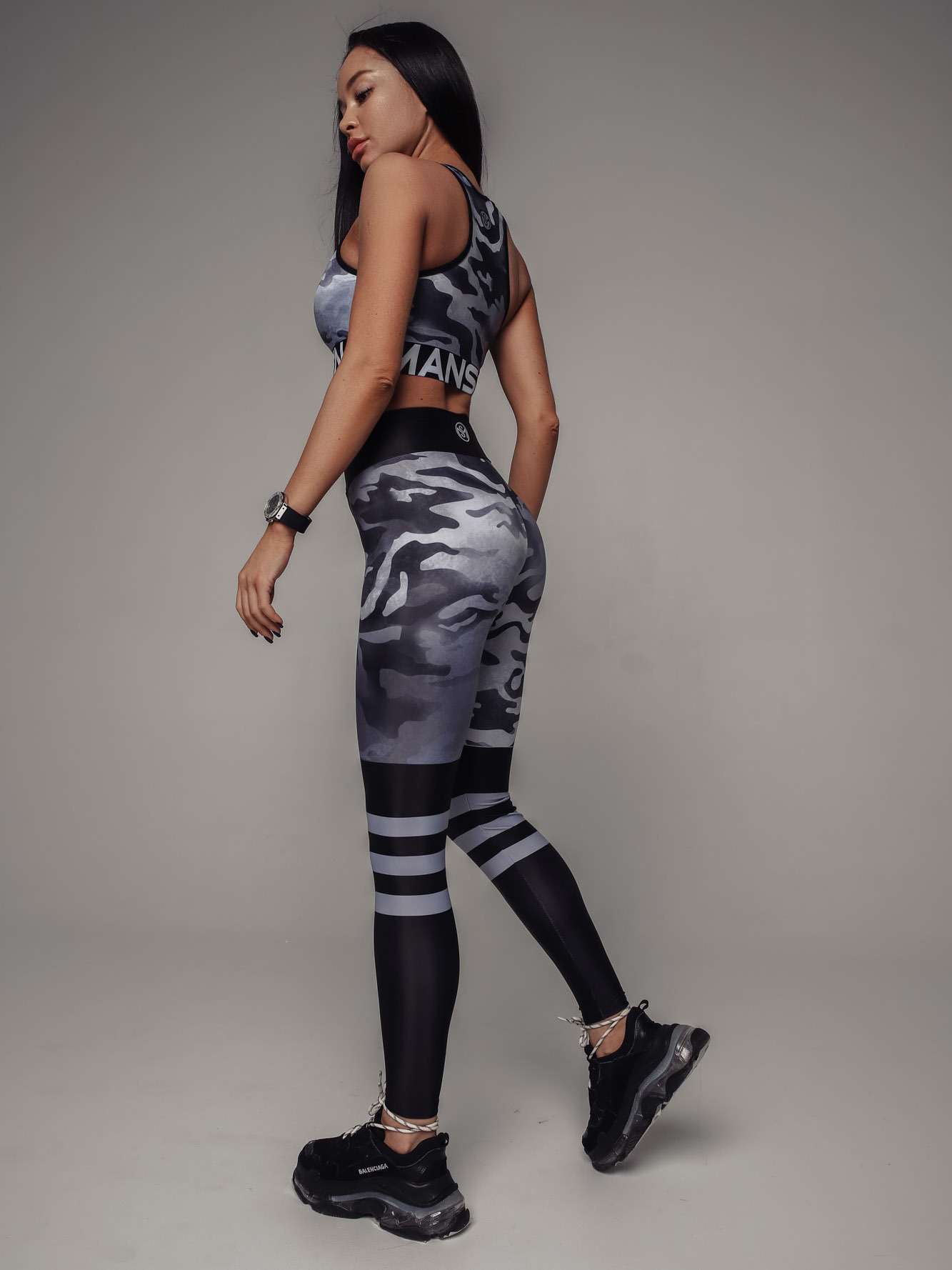 Леггинсы Gray military