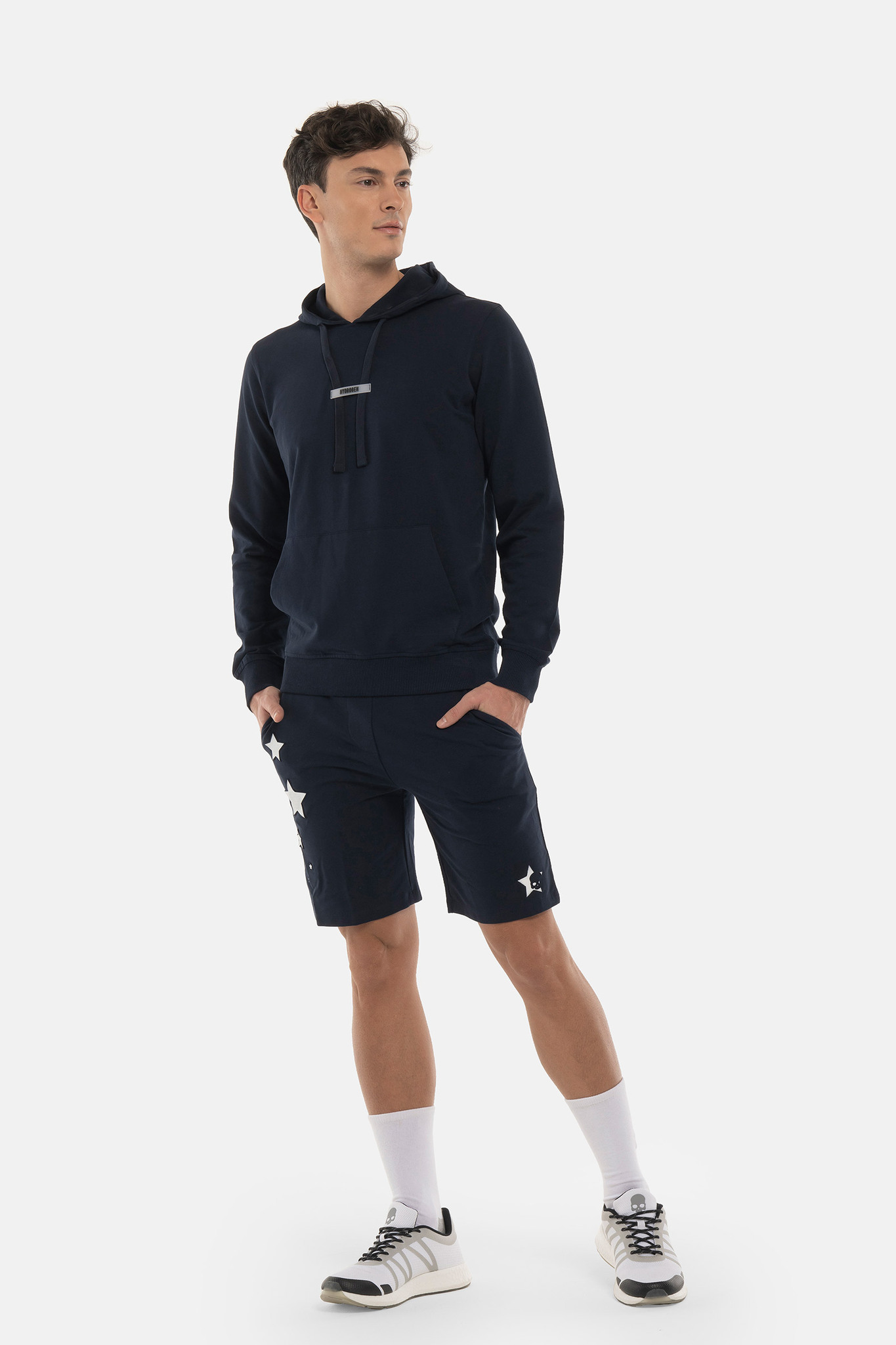 Худи HYDROGEN STARS HOODIE PADEL (DH0006), белый