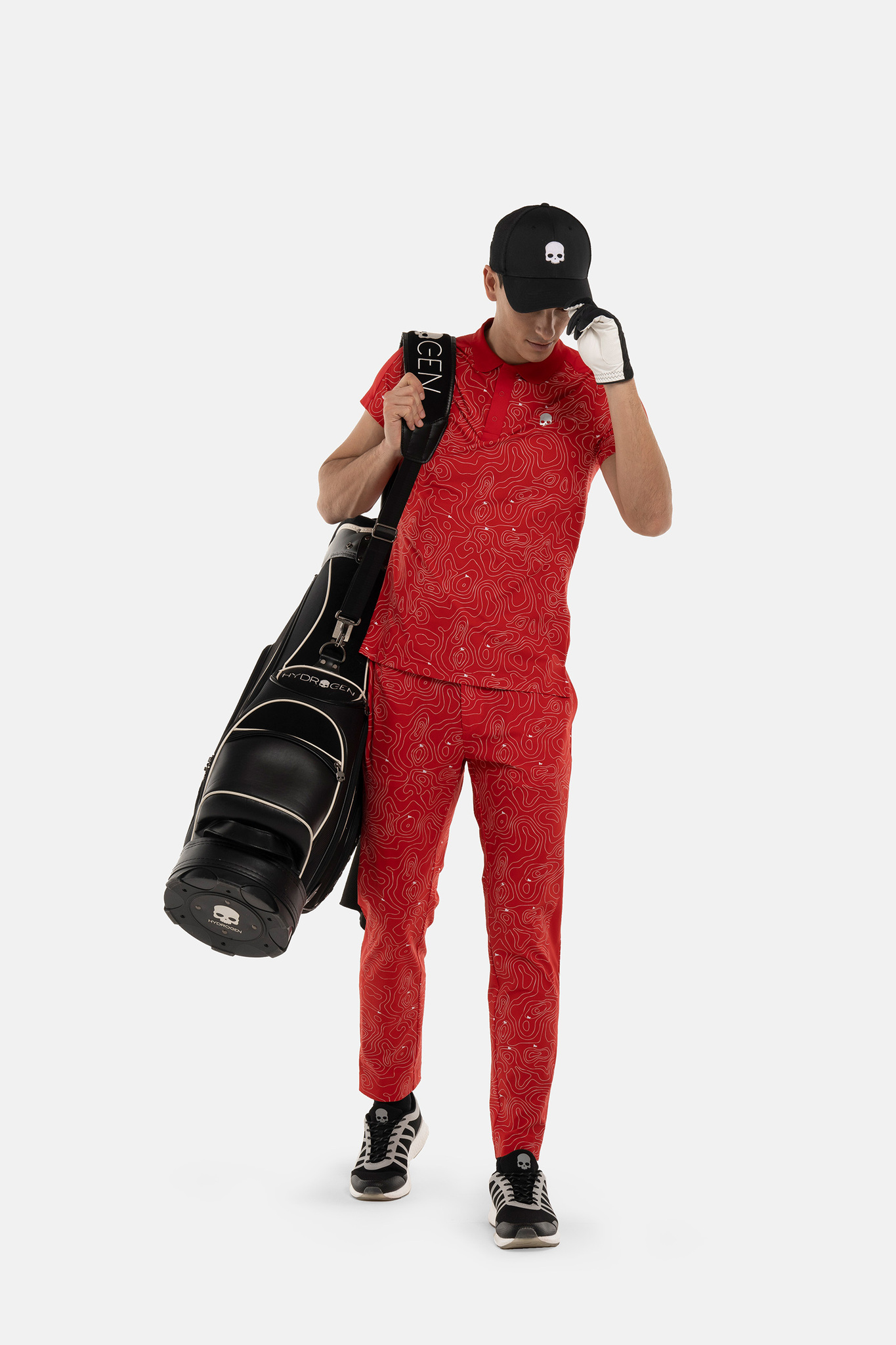Мужское поло HYDROGEN GOLF FIELDS TECH POLO (GL0007), голубой